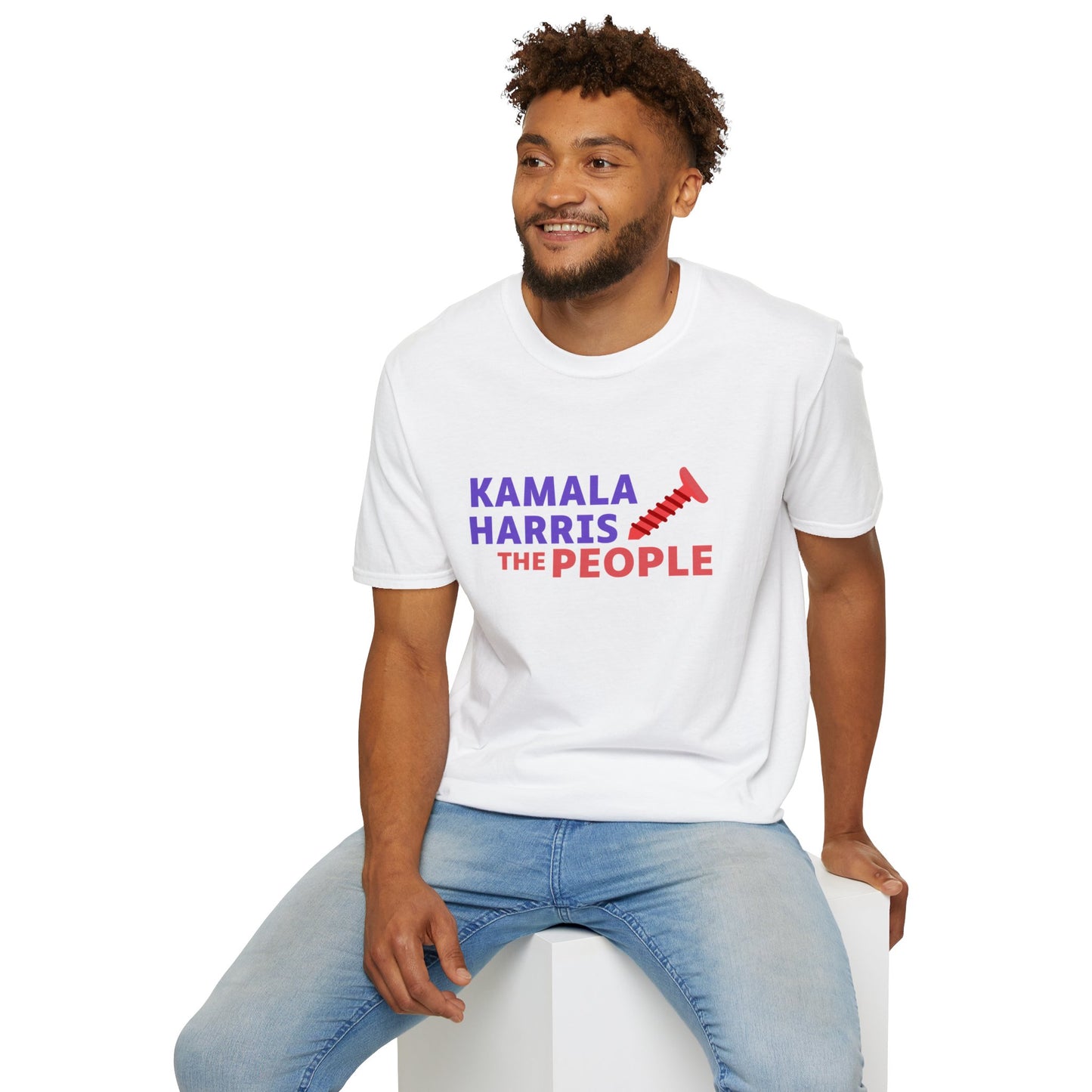 Kamala Harris 2024 “Screwing the People” Gildan Softstyle T-Shirt