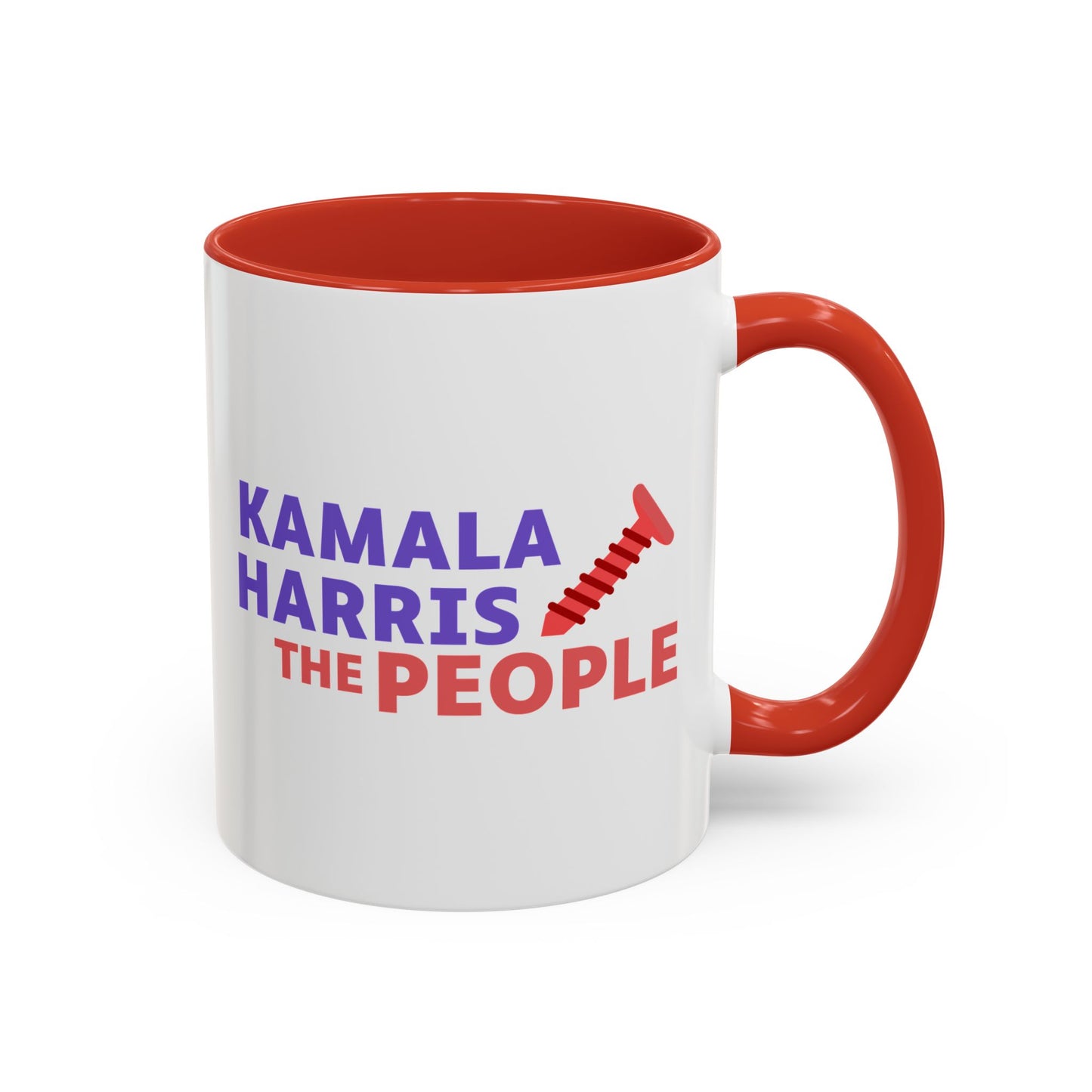 Kamala Harris "Screwing the People" Accent Coffee Mug – 11oz & 15oz