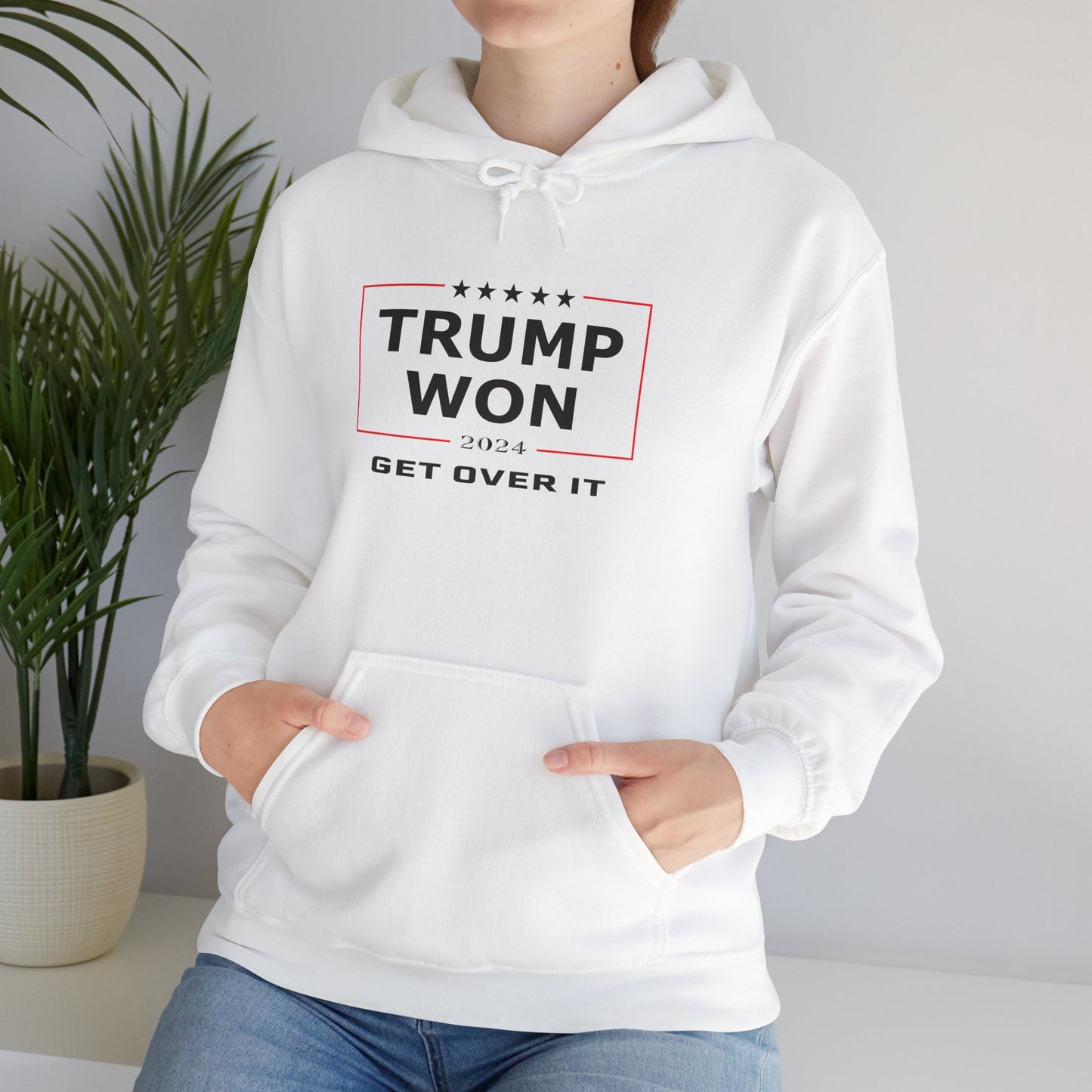 Trump Won 2024 – Get Over It Election Design Hoodie