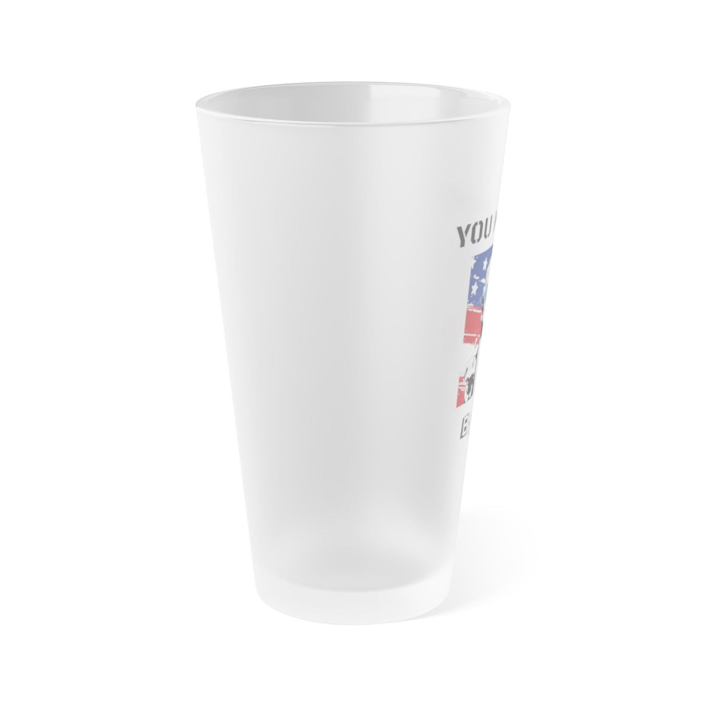 Trump You Missed B*tches 16oz Frosted Pint Glass | Bold Pro Trump Political Drinkware