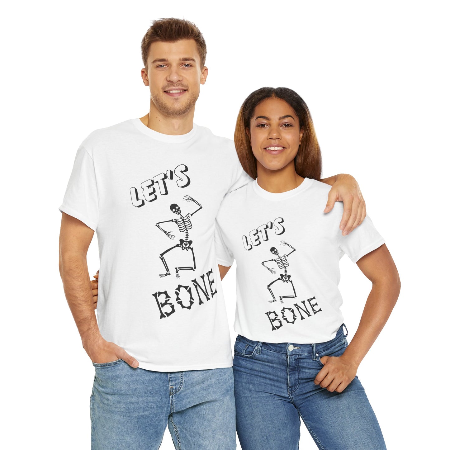 Let’s Bone Halloween Skeleton Gildan T-Shirt