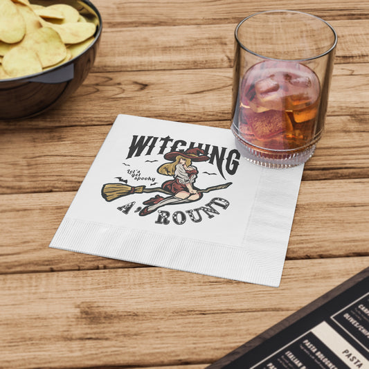 Witching A'Round Halloween Coined Napkins (50pc, 100pc)