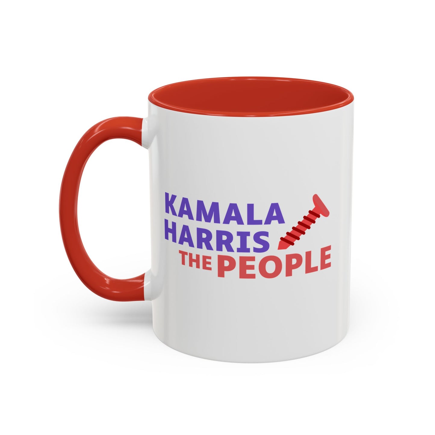 Kamala Harris "Screwing the People" Accent Coffee Mug – 11oz & 15oz