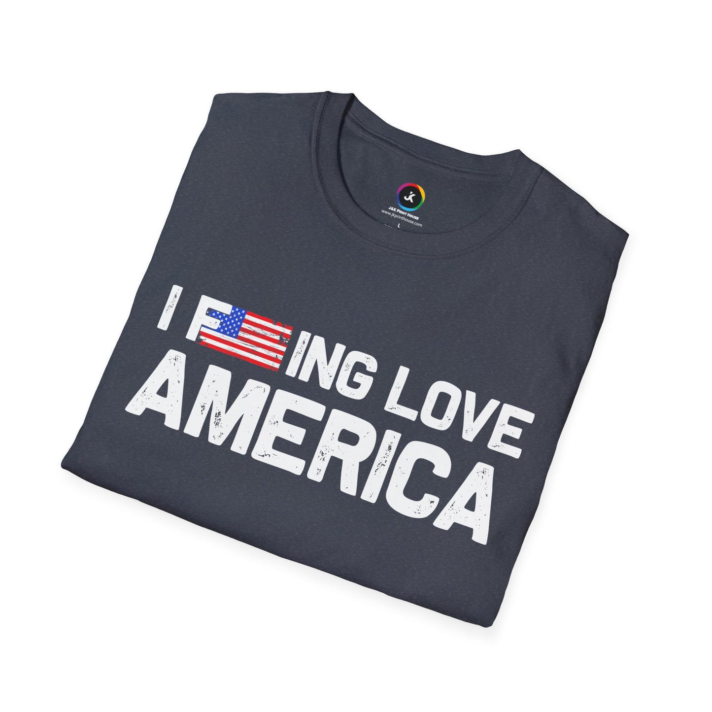F***ing Love America - Premium Softstyle Dark T-Shirt