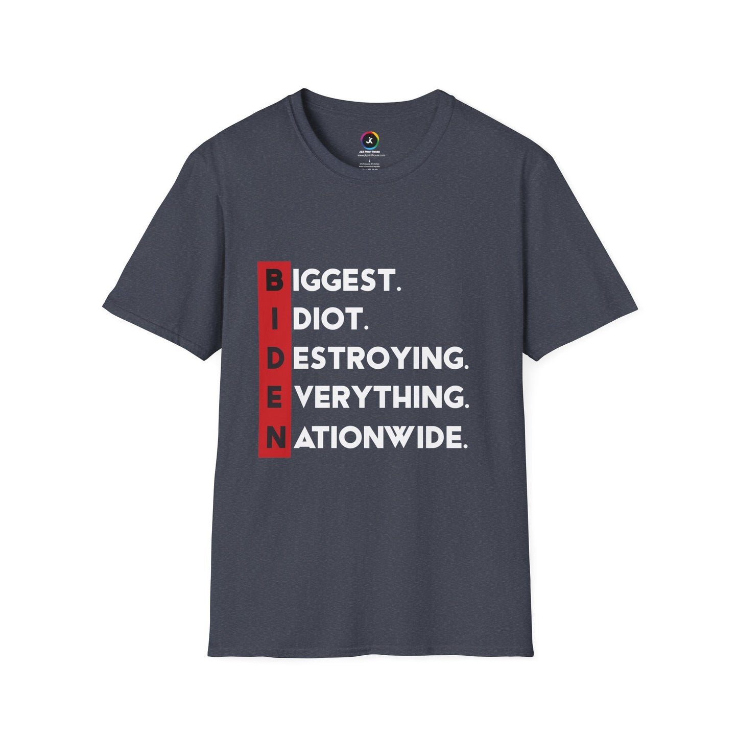 Biden Acronym Politically Incorrect - Premium Dark Soft-Style T-Shirt