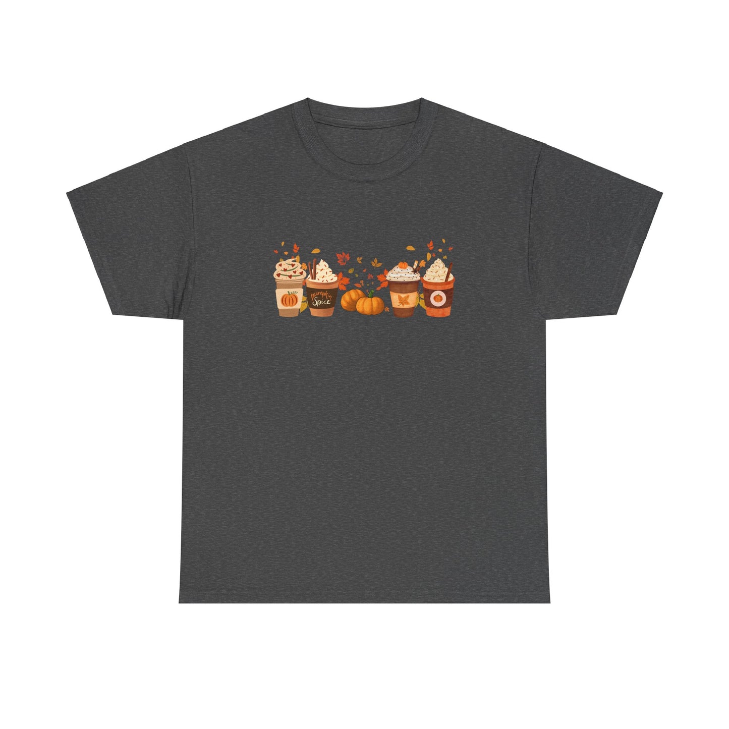 Fall Pumpkin Spice Latte Design Gildan T-shirt