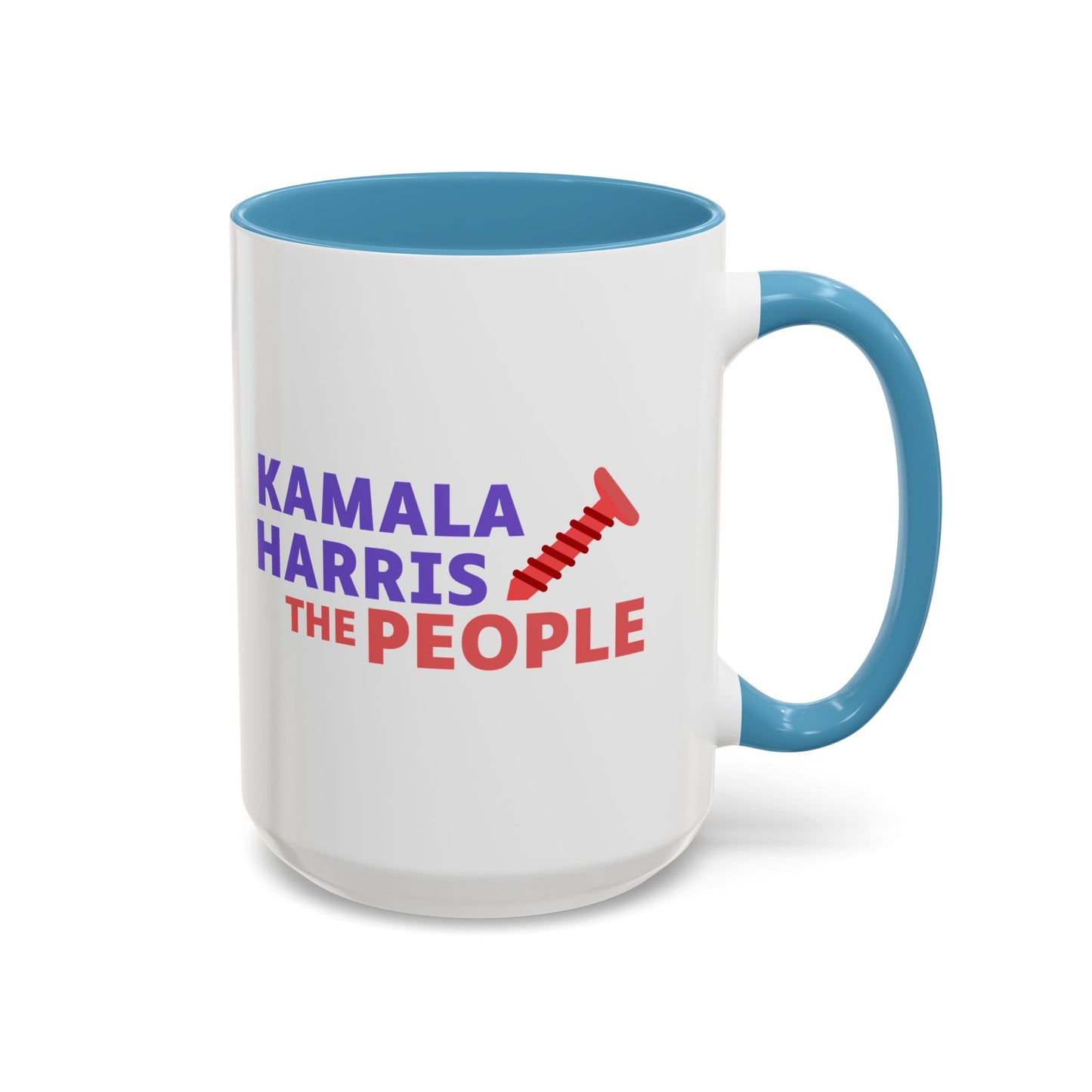 Kamala Harris "Screwing the People" Accent Coffee Mug – 11oz & 15oz
