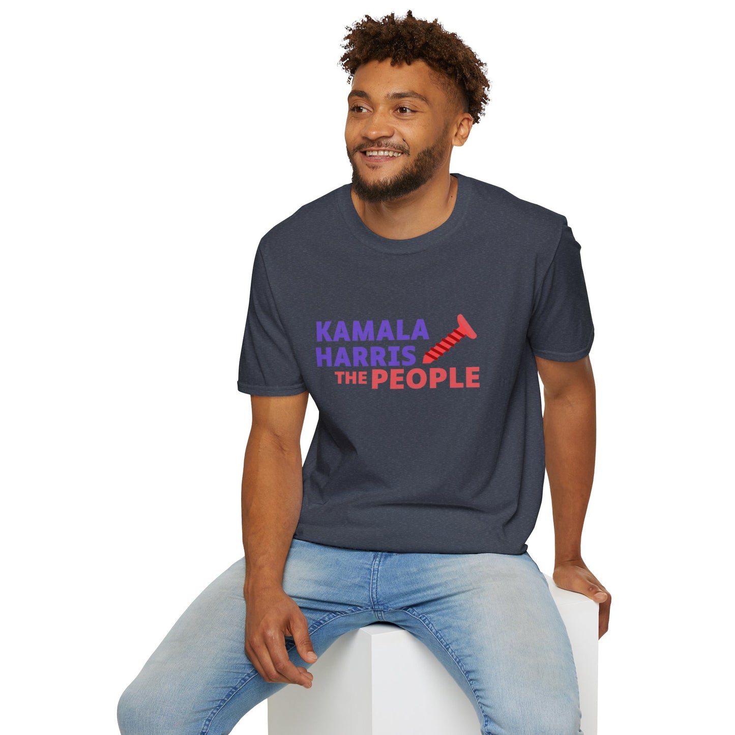 Kamala Harris 2024 “Screwing the People” Gildan Softstyle T-Shirt