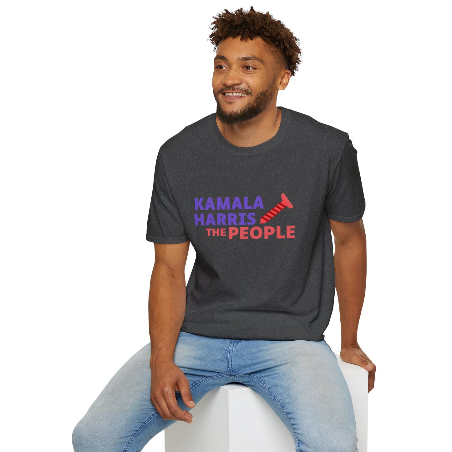 Kamala Harris 2024 “Screwing the People” Gildan Softstyle T-Shirt