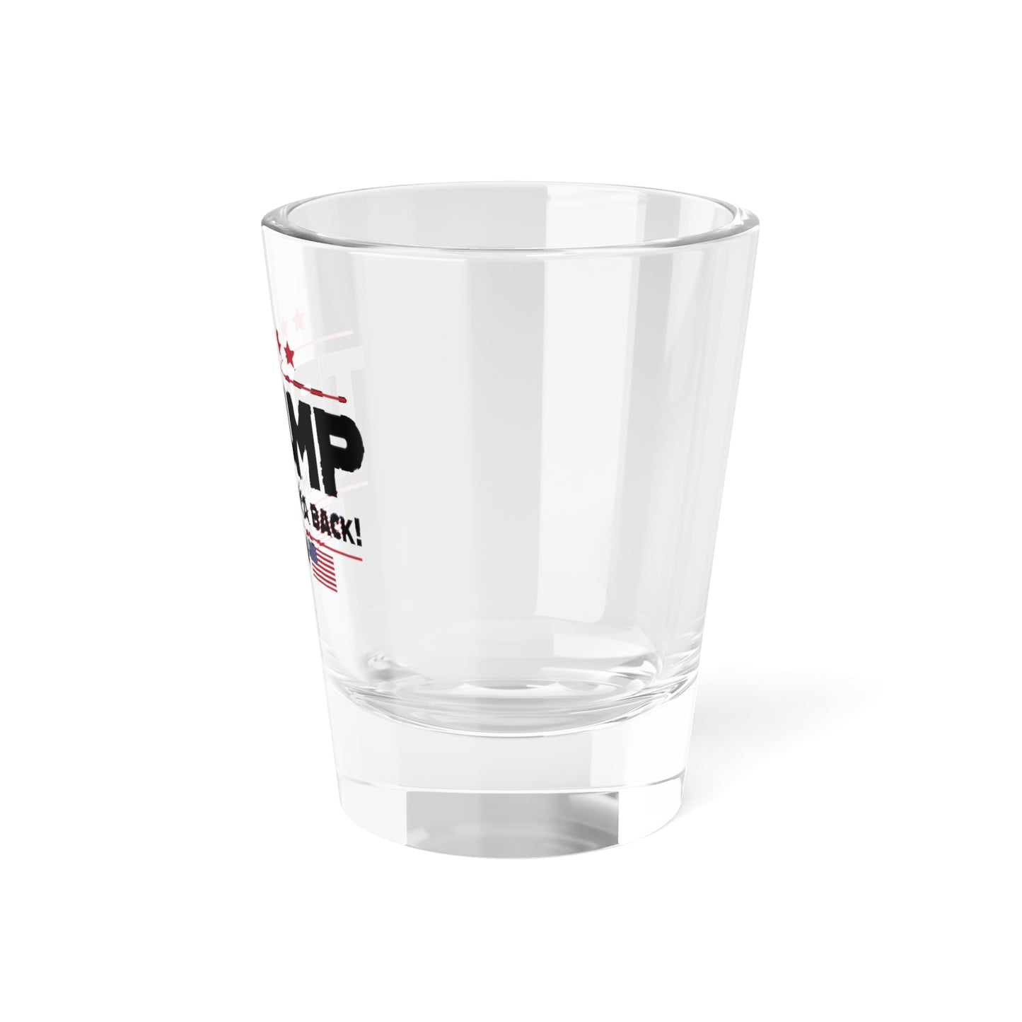 Trump Take America Back 1.5oz Custom Shot Glass | Patriotic Drinkware