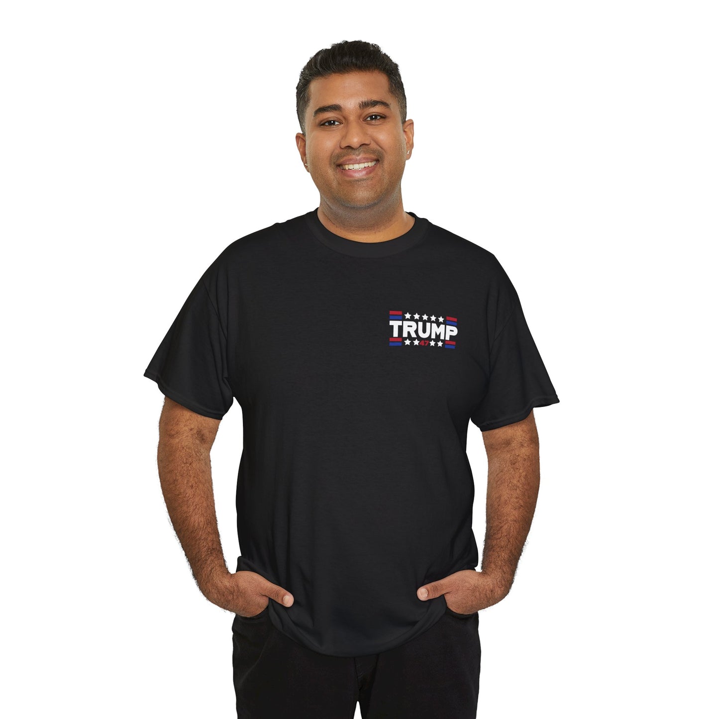 Trump 47 "You Missed B*tches" Doubles Sided Dark Gildan Shirt
