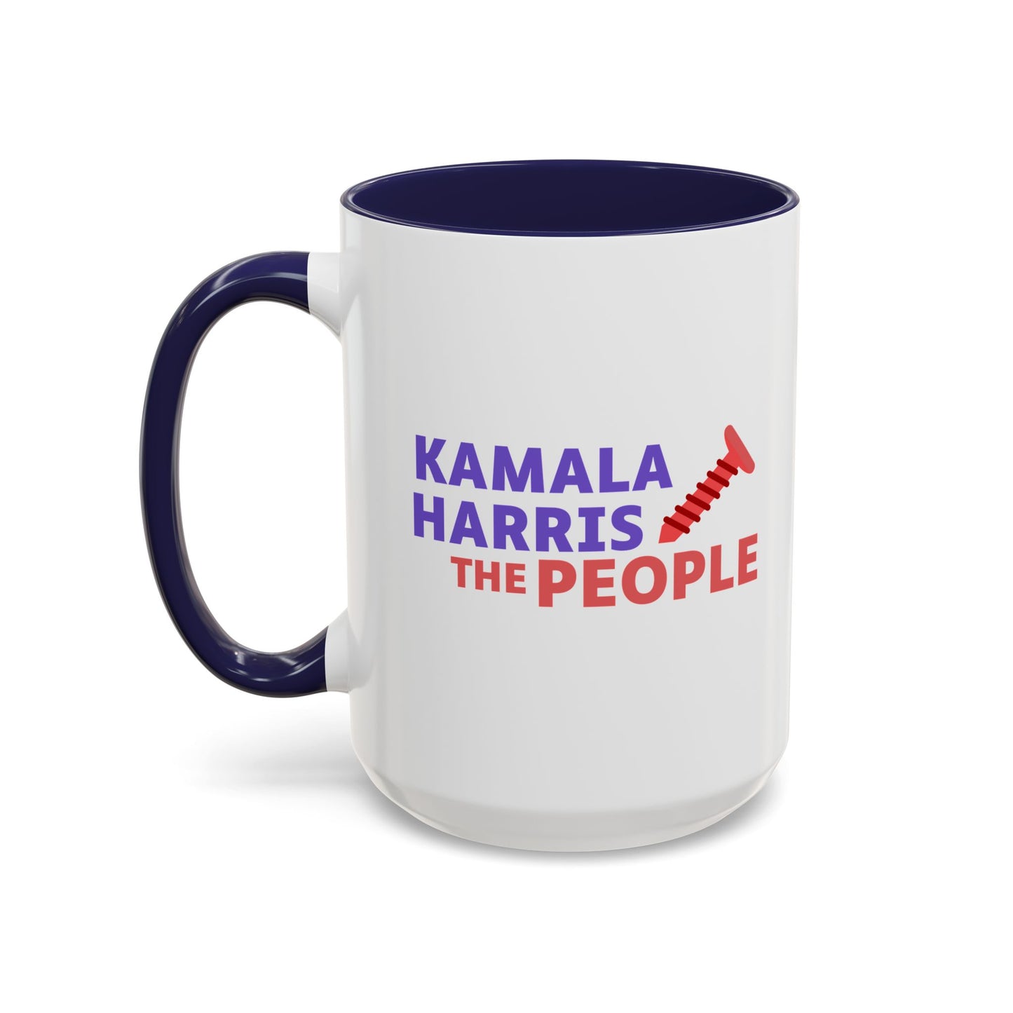 Kamala Harris "Screwing the People" Accent Coffee Mug – 11oz & 15oz