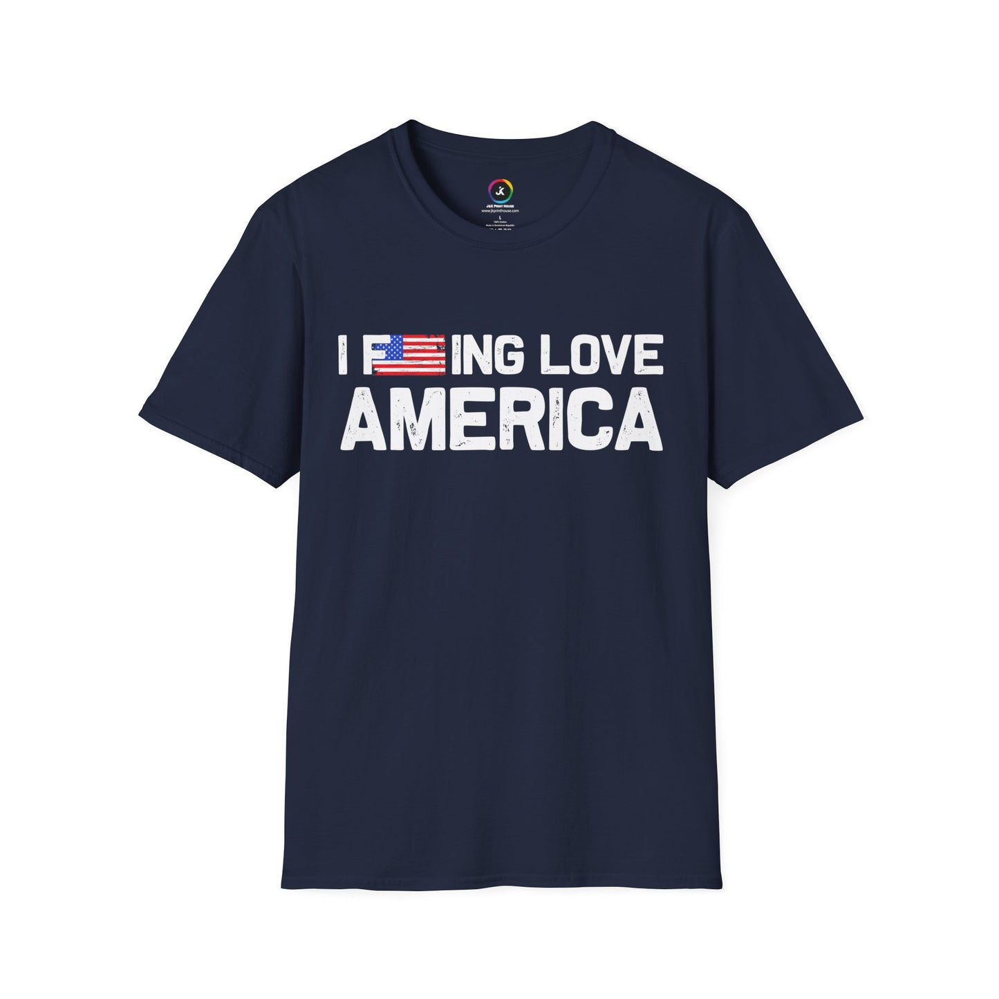 F***ing Love America - Premium Softstyle Dark T-Shirt