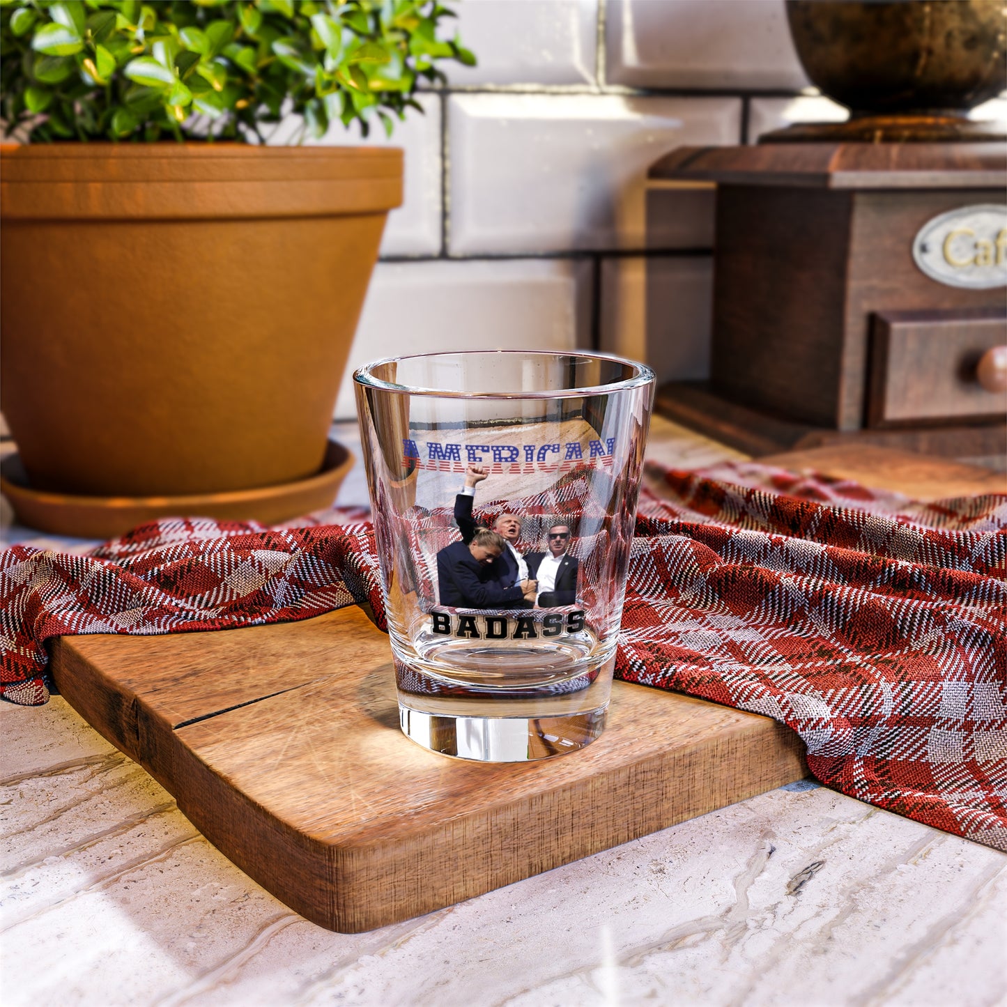 American Badass Shot Glass , 1.5oz