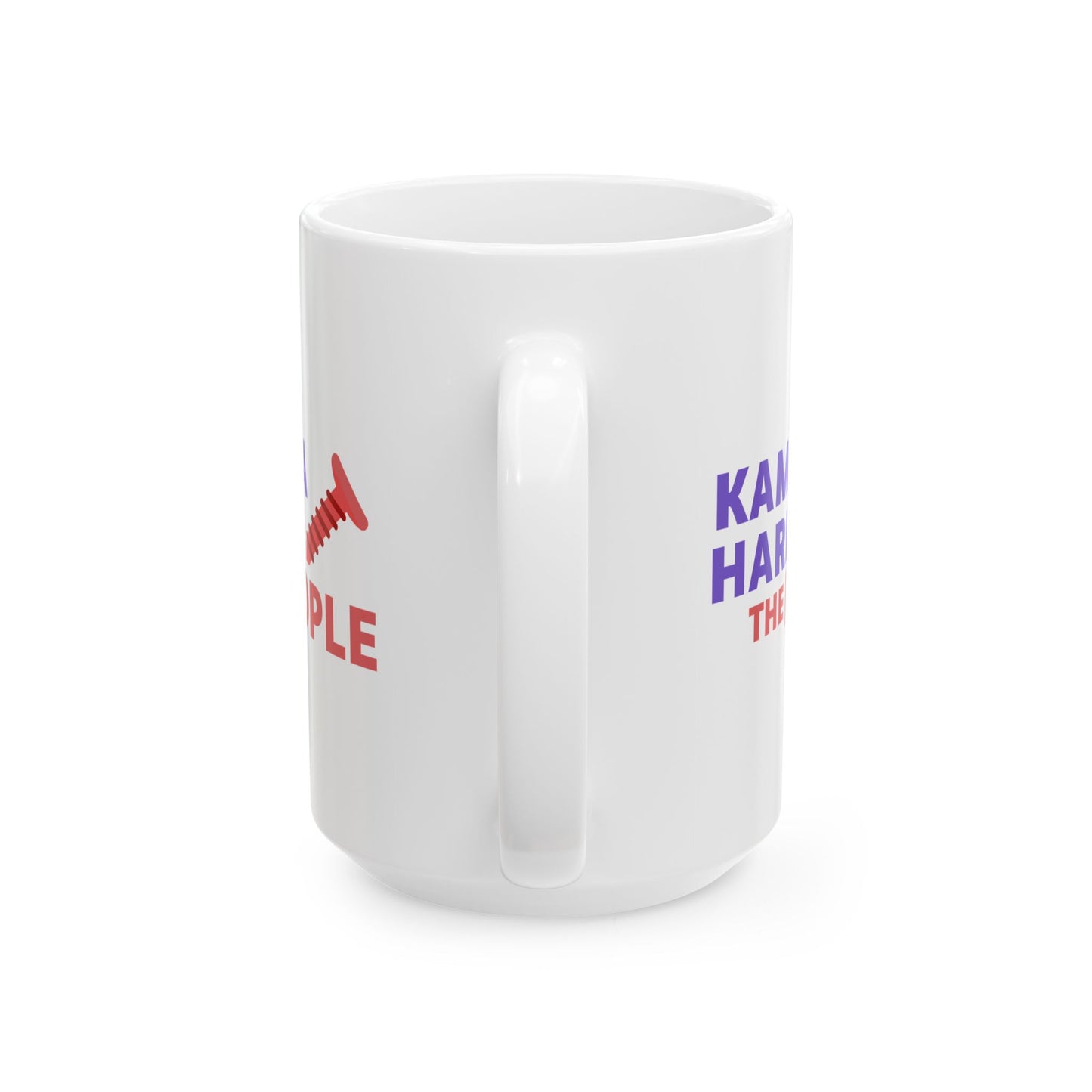 Kamala Harris "Screwing the People" Ceramic Coffee Mug – 11oz & 15oz