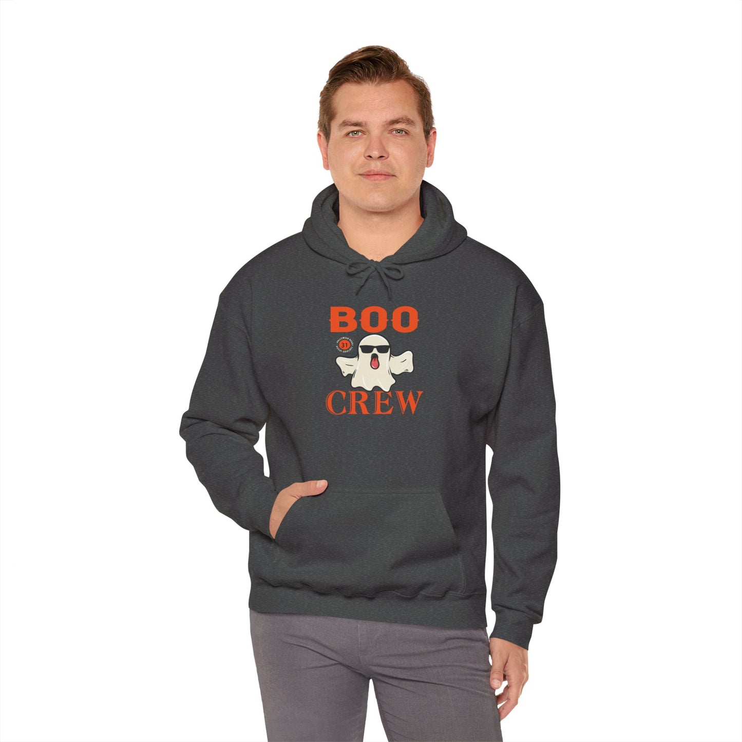 Boo Crew Halloween Hoodie | Spooky Season Ghost Sweatshirt