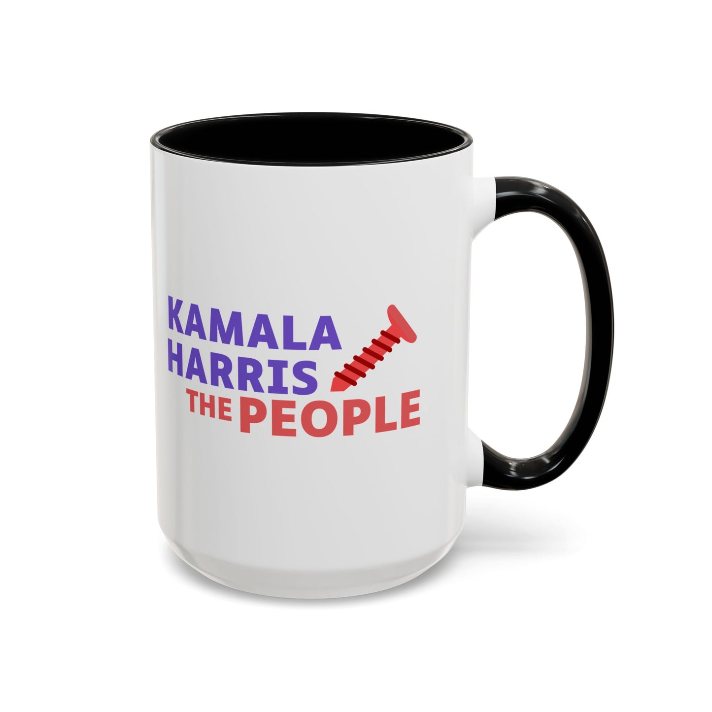 Kamala Harris "Screwing the People" Accent Coffee Mug – 11oz & 15oz