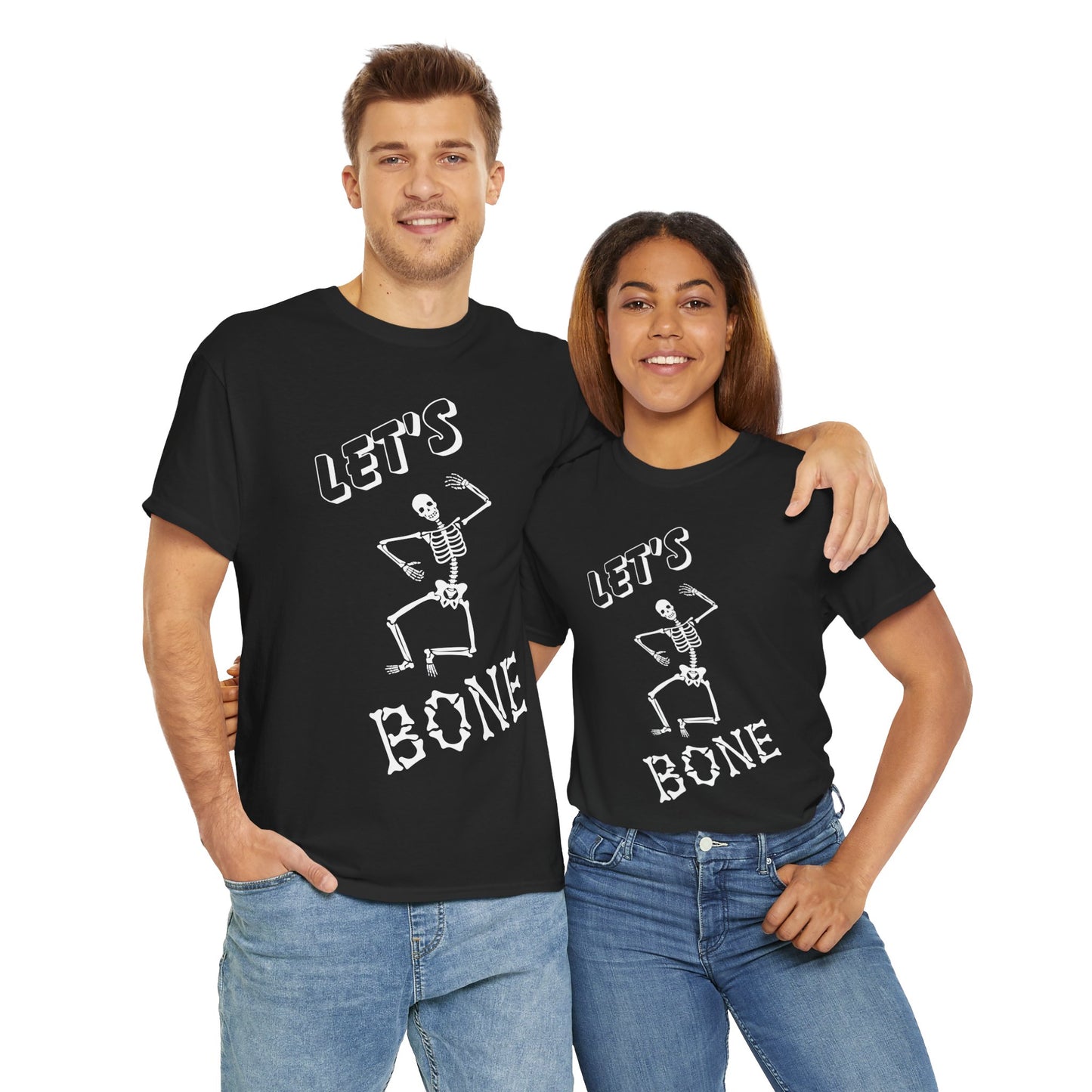 Let’s Bone Halloween Skeleton Gildan T-Shirt