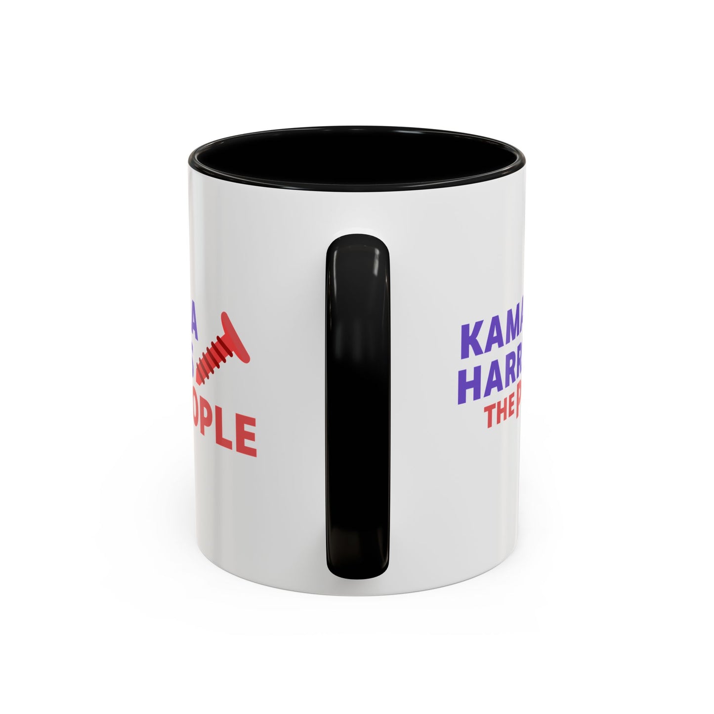 Kamala Harris "Screwing the People" Accent Coffee Mug – 11oz & 15oz