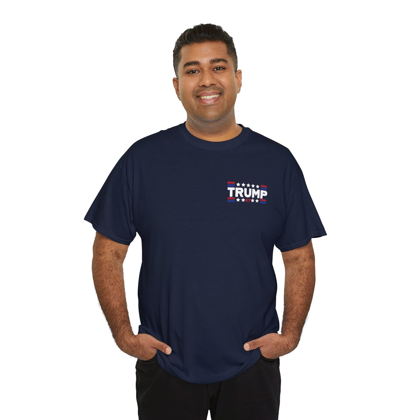 Trump 47 "You Missed B*tches" Doubles Sided Dark Gildan Shirt