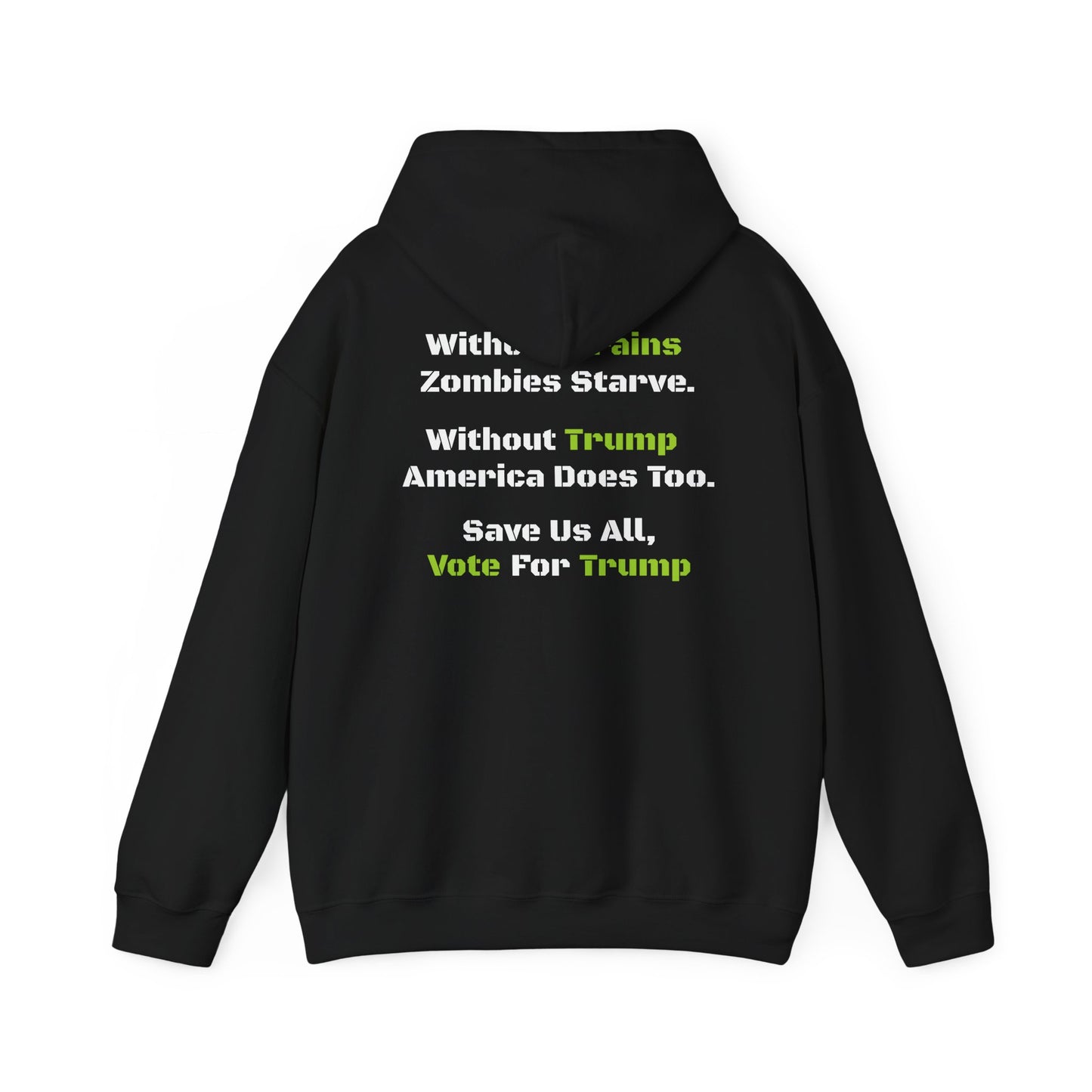 Save Zombies, Vote Trump – Halloween & Election Crossover Gildan Hoodie