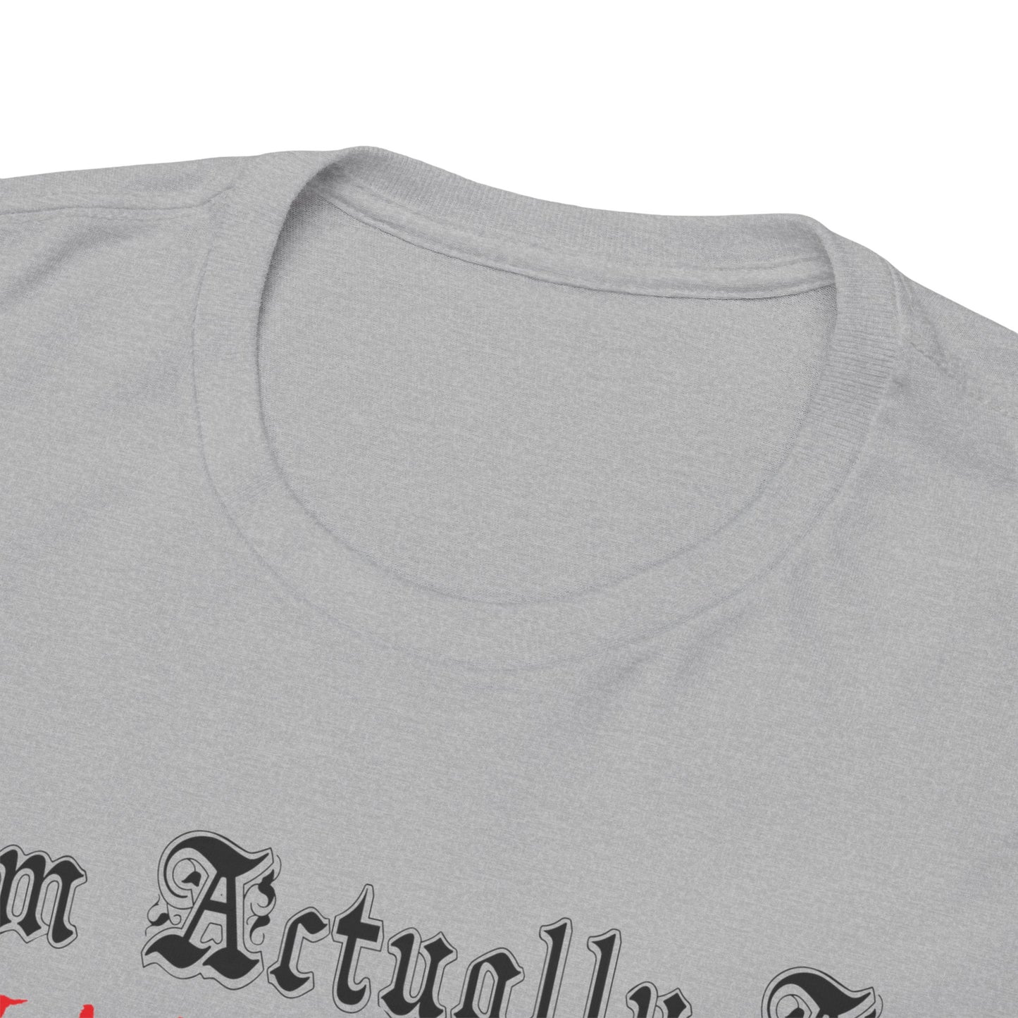 I'm Actually a Vampire Halloween Gildan T-Shirt | Funny Vampire Costume Tee