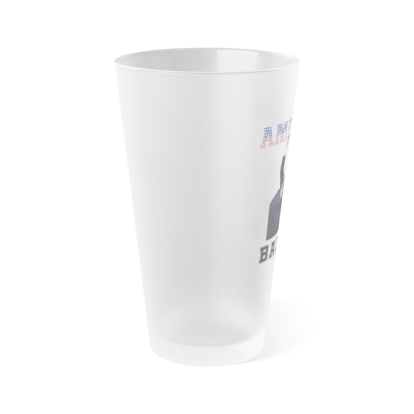 American Badass Frosted Pint Glass, 16oz
