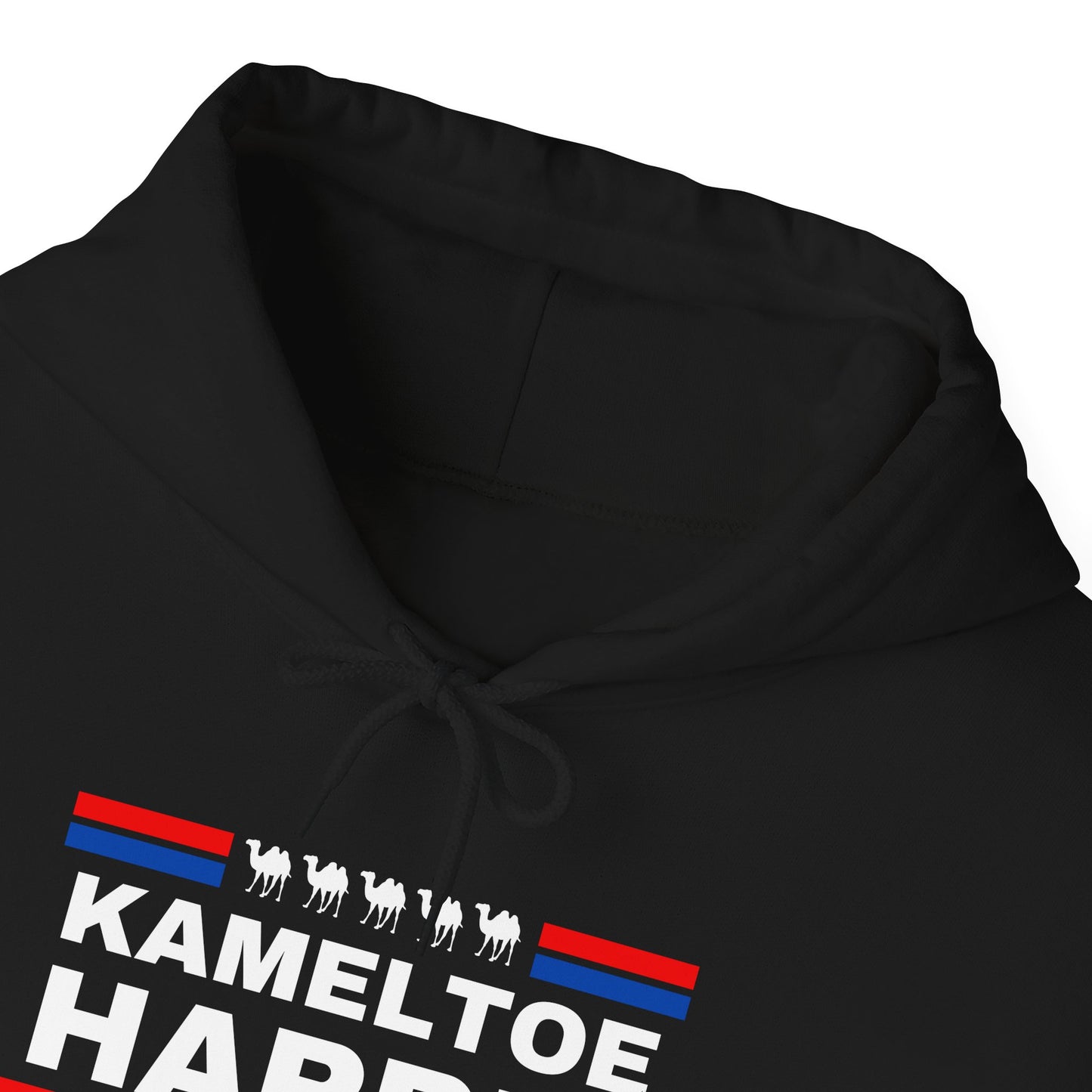 Kameltoe Harris 2024 - Vote Trump Dark Gildan Unisex Hoodie