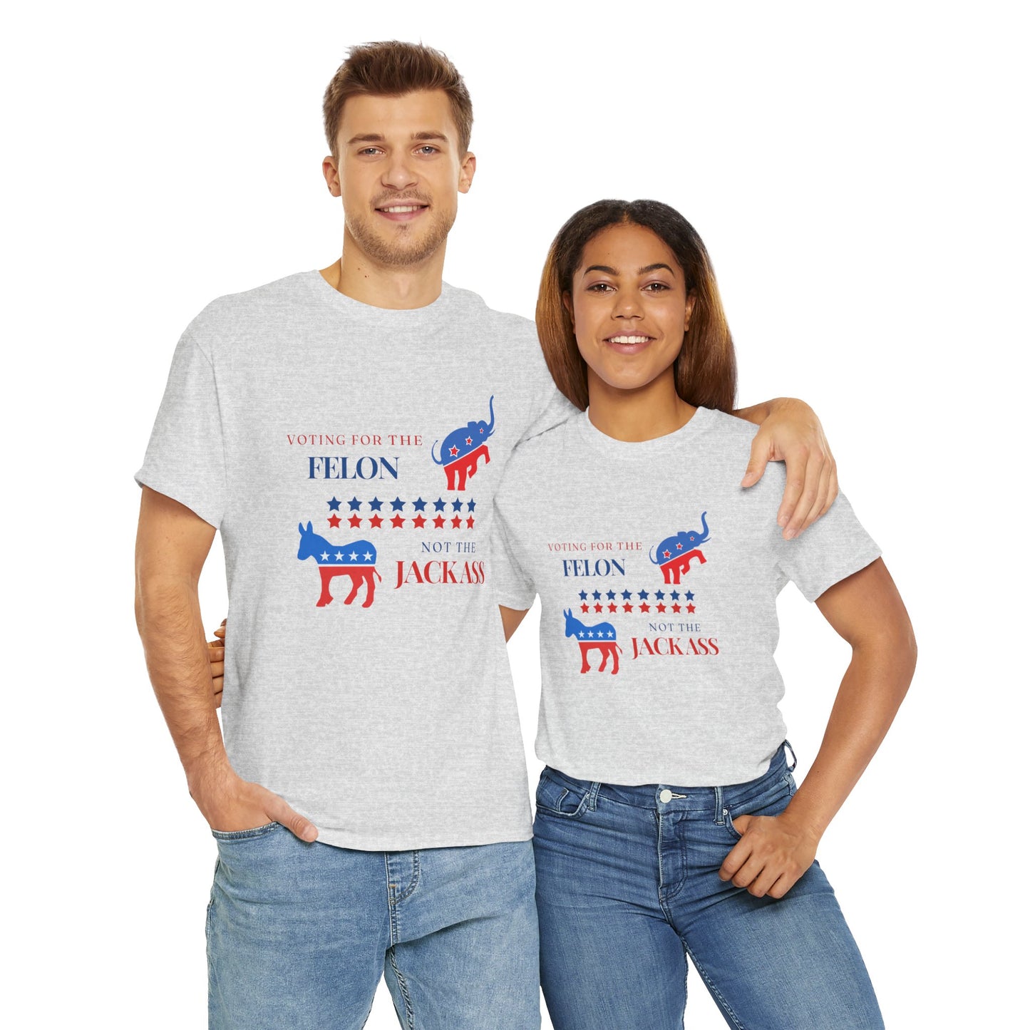 Voting for the Felon Not the Jackass! - Premium Standard T-Shirt