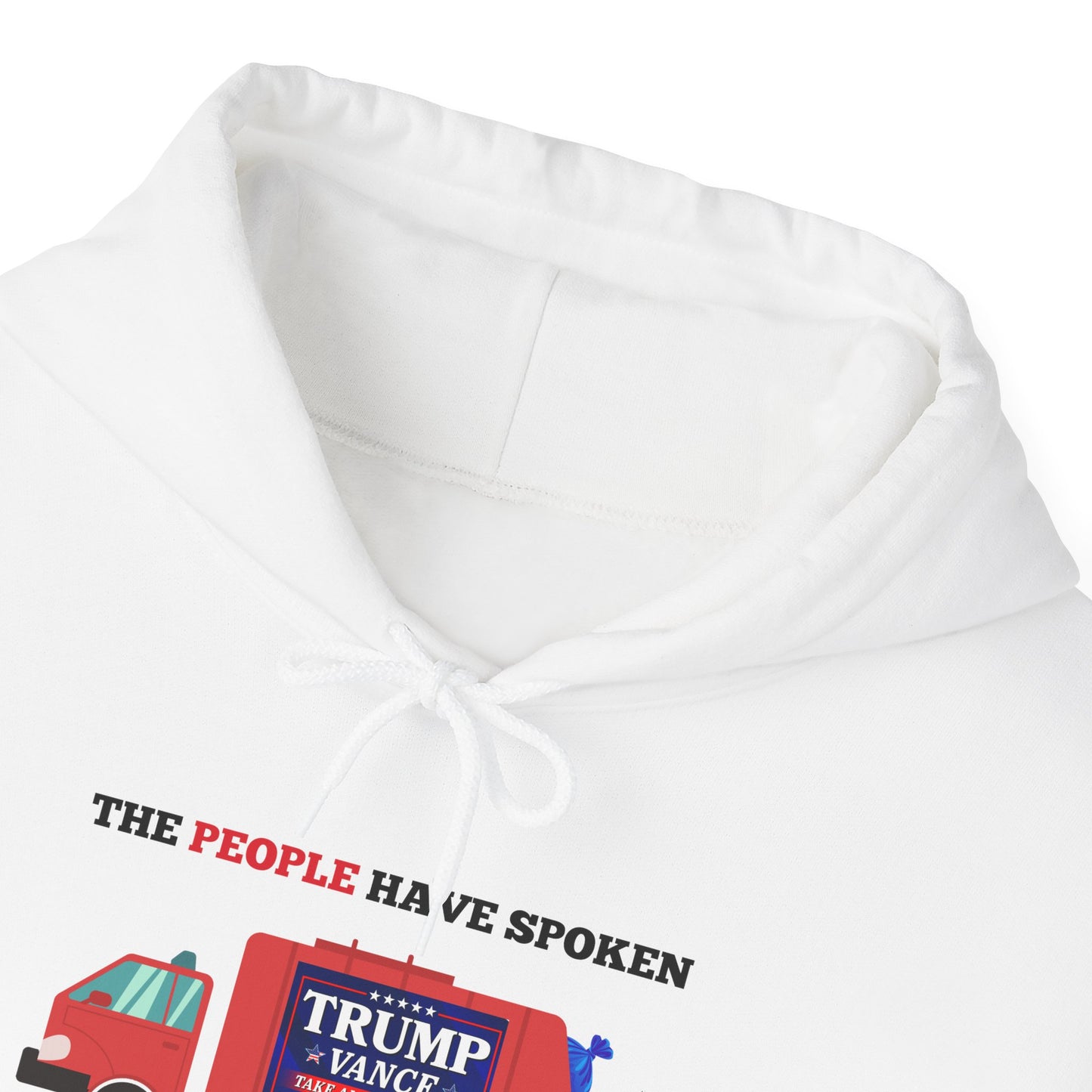 Trump 2024 Victory – The People Have Spoken Garbage Truck Design Hoodie