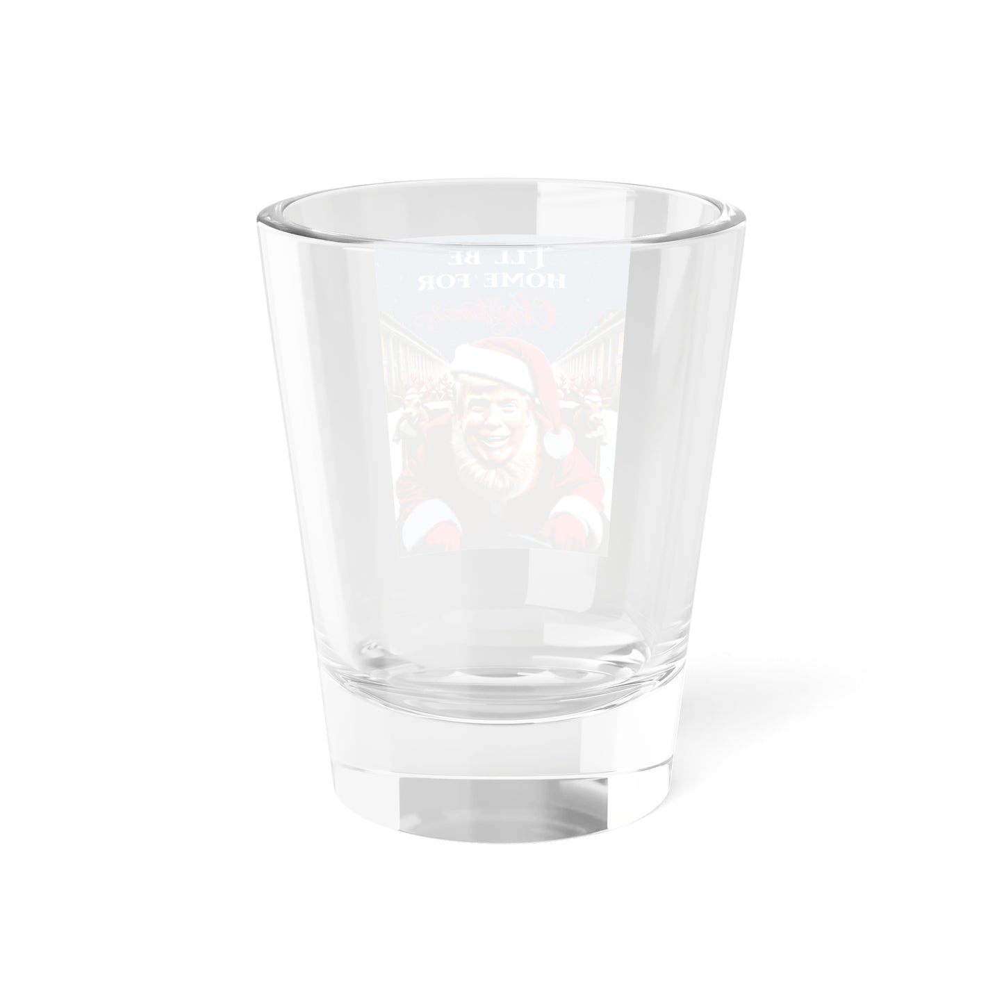 Trump 2024 "I'll Be Home for Christmas" Santa Shot Glass, 1.5oz – Limited Edition Collectible
