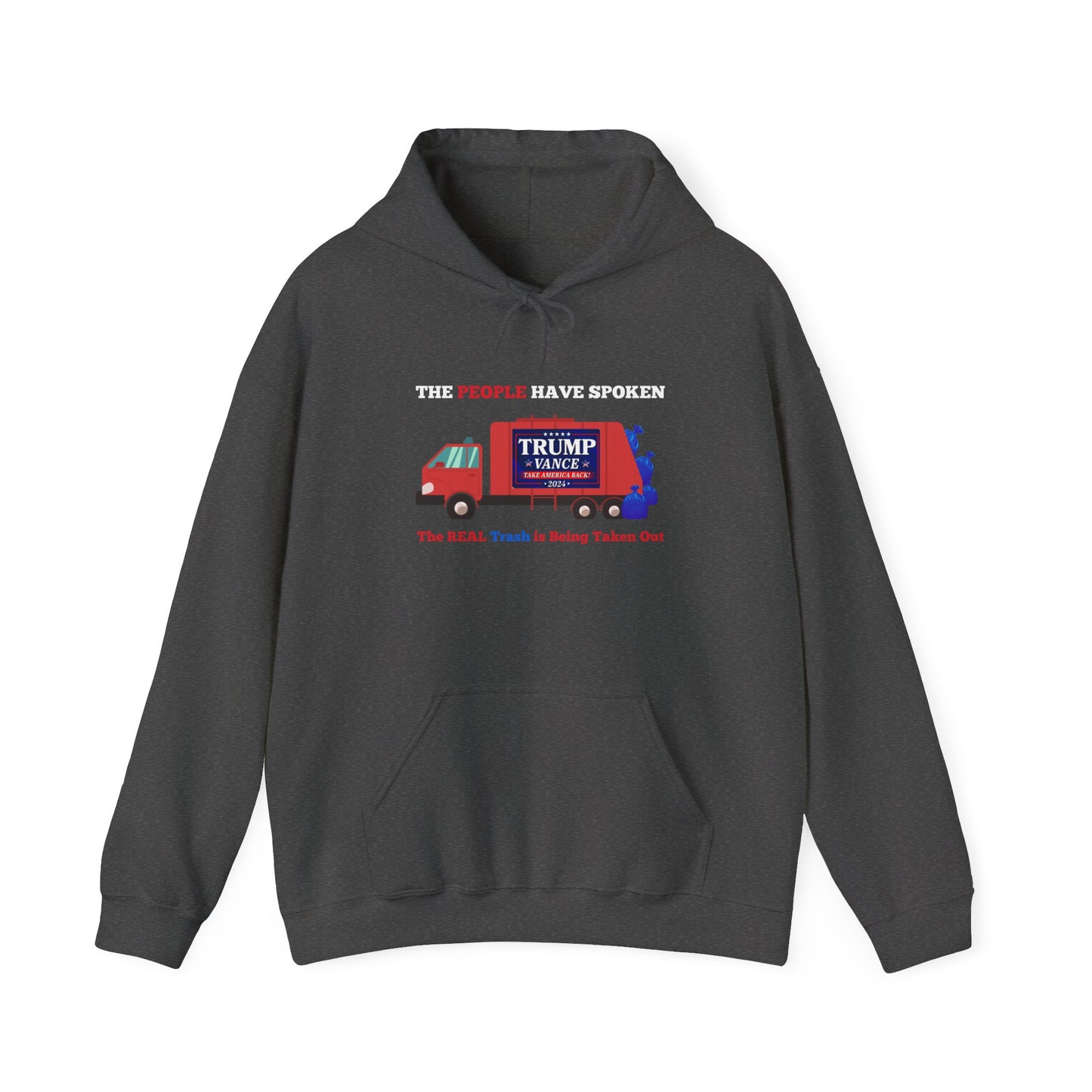 Trump 2024 Victory – The People Have Spoken Garbage Truck Design Hoodie