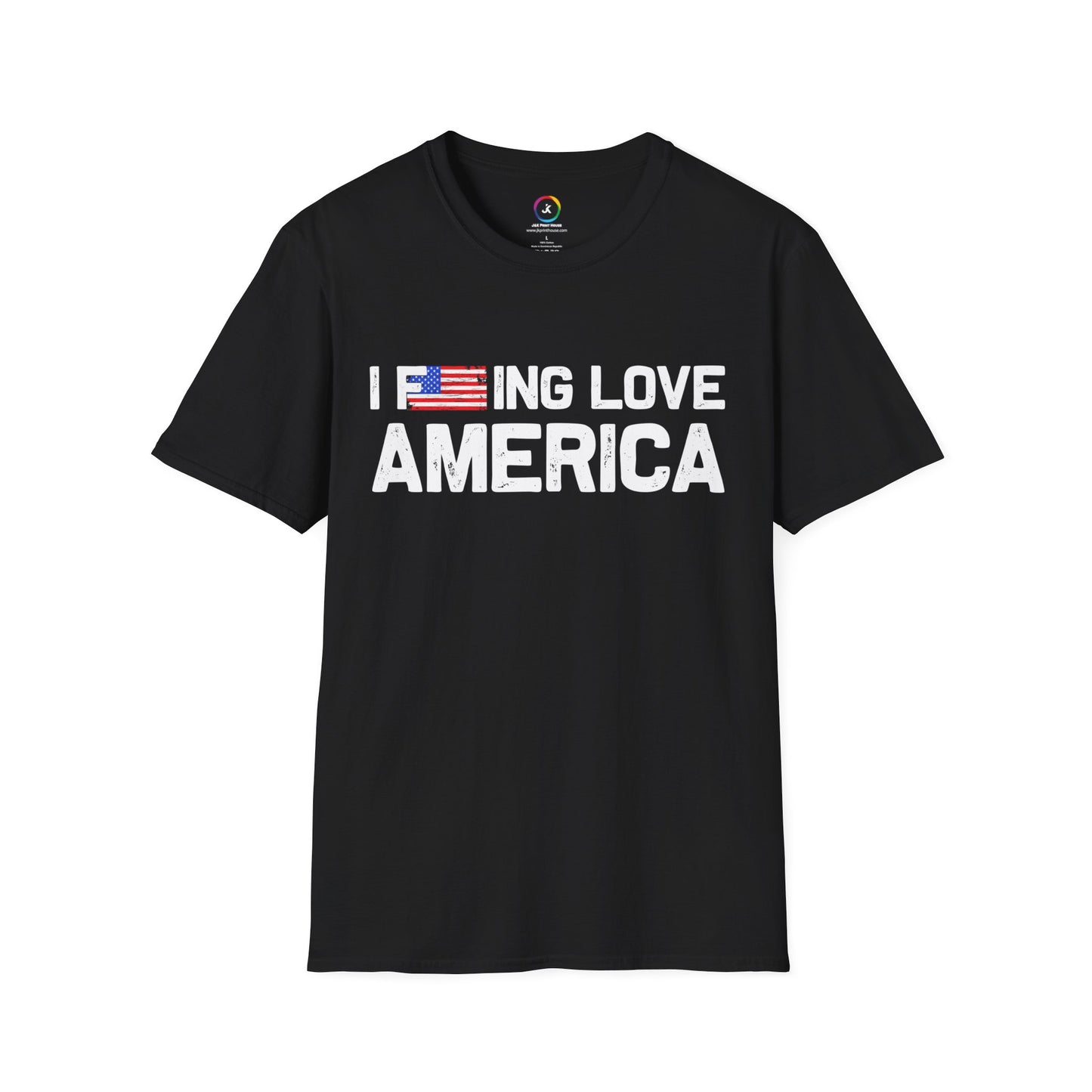 F***ing Love America - Premium Softstyle Dark T-Shirt