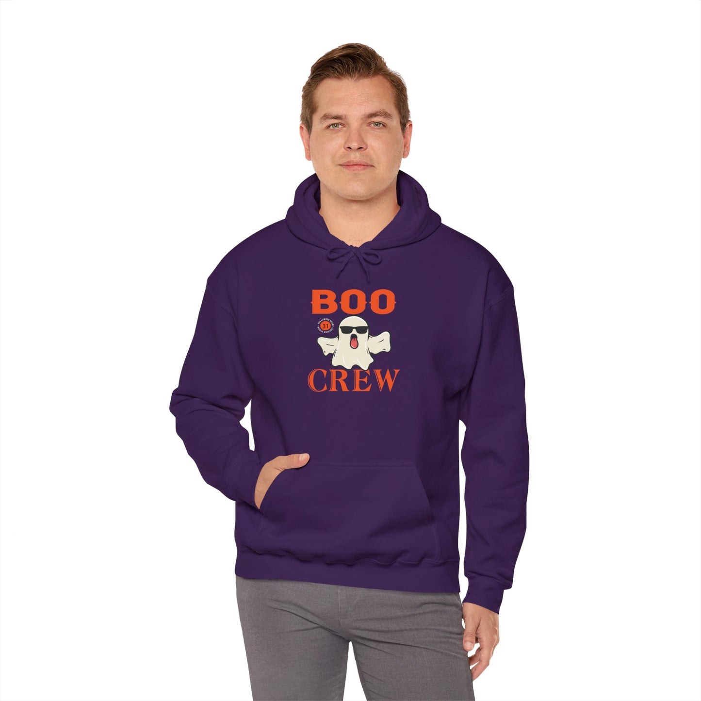 Boo Crew Halloween Hoodie | Spooky Season Ghost Sweatshirt