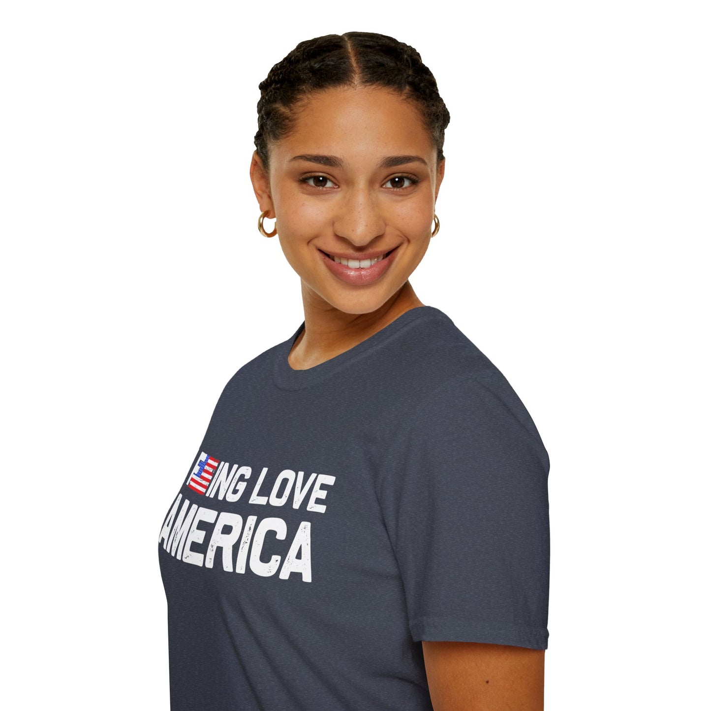 F***ing Love America - Premium Softstyle Dark T-Shirt