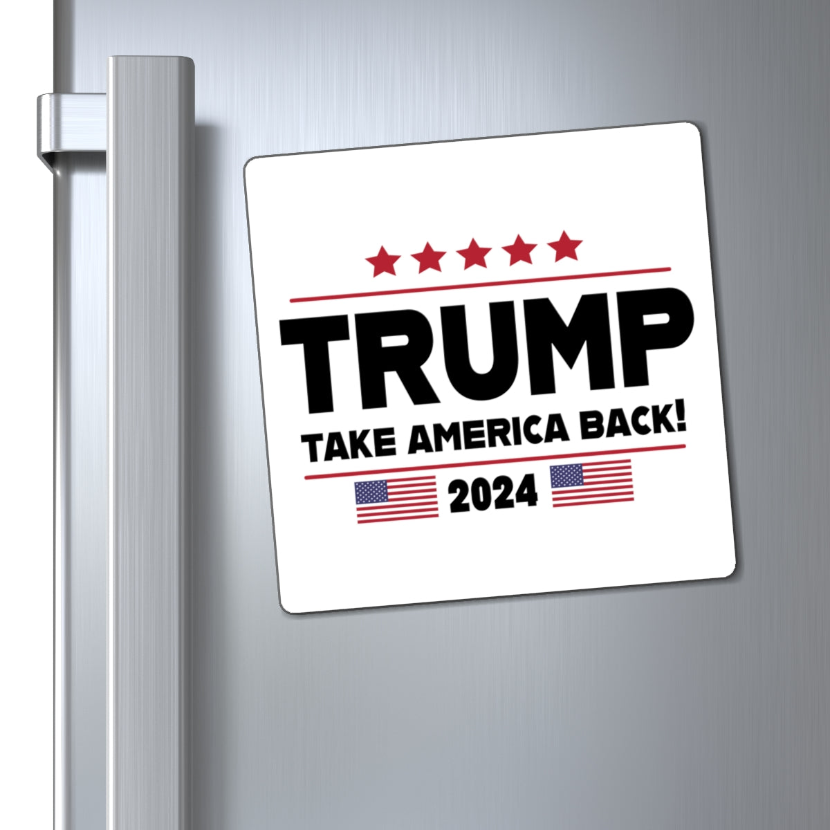 Trump Take America Back White Refrigerator Magnet