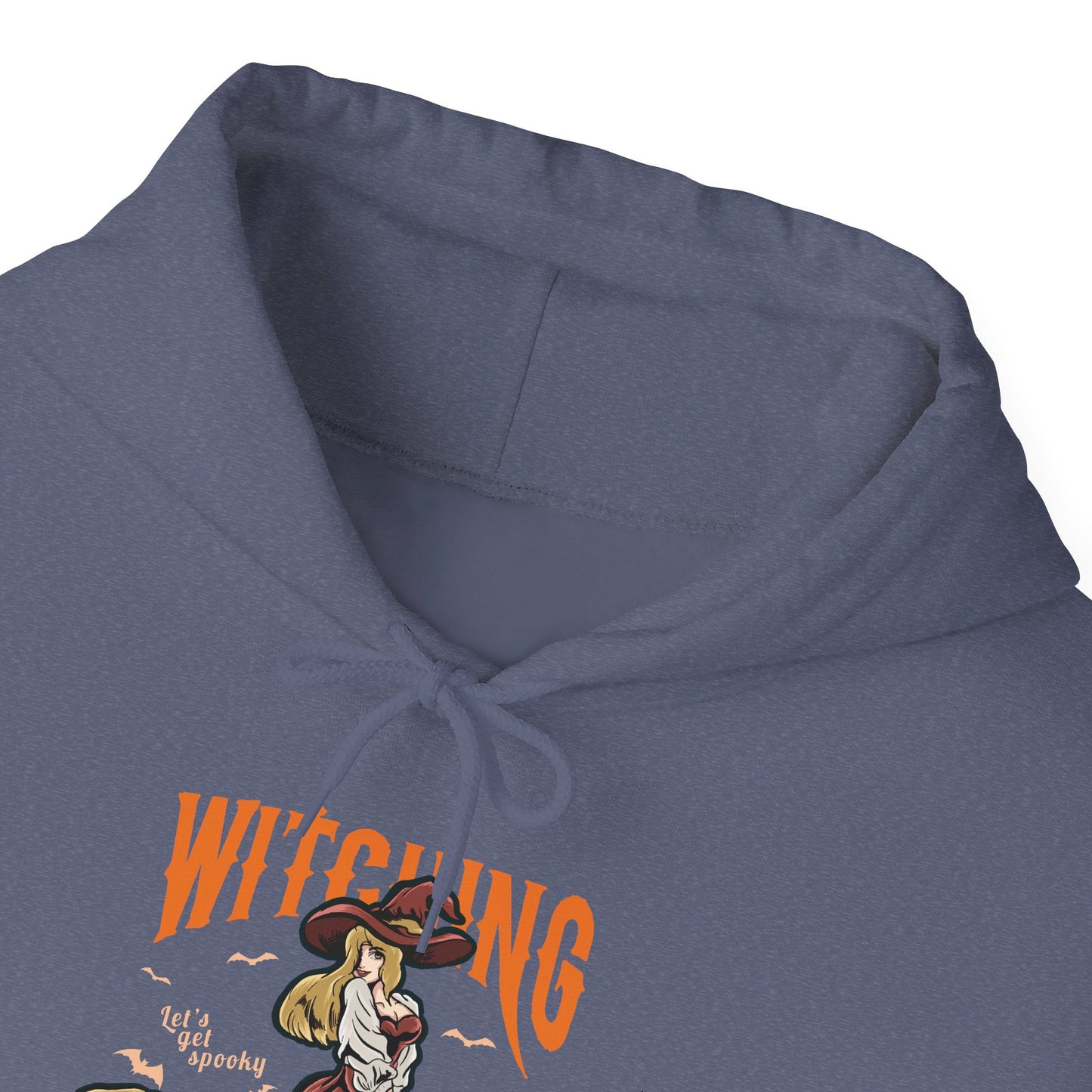 Witching Around Halloween Heavy Blend Hoodie |  Witch Graphic Hoodie