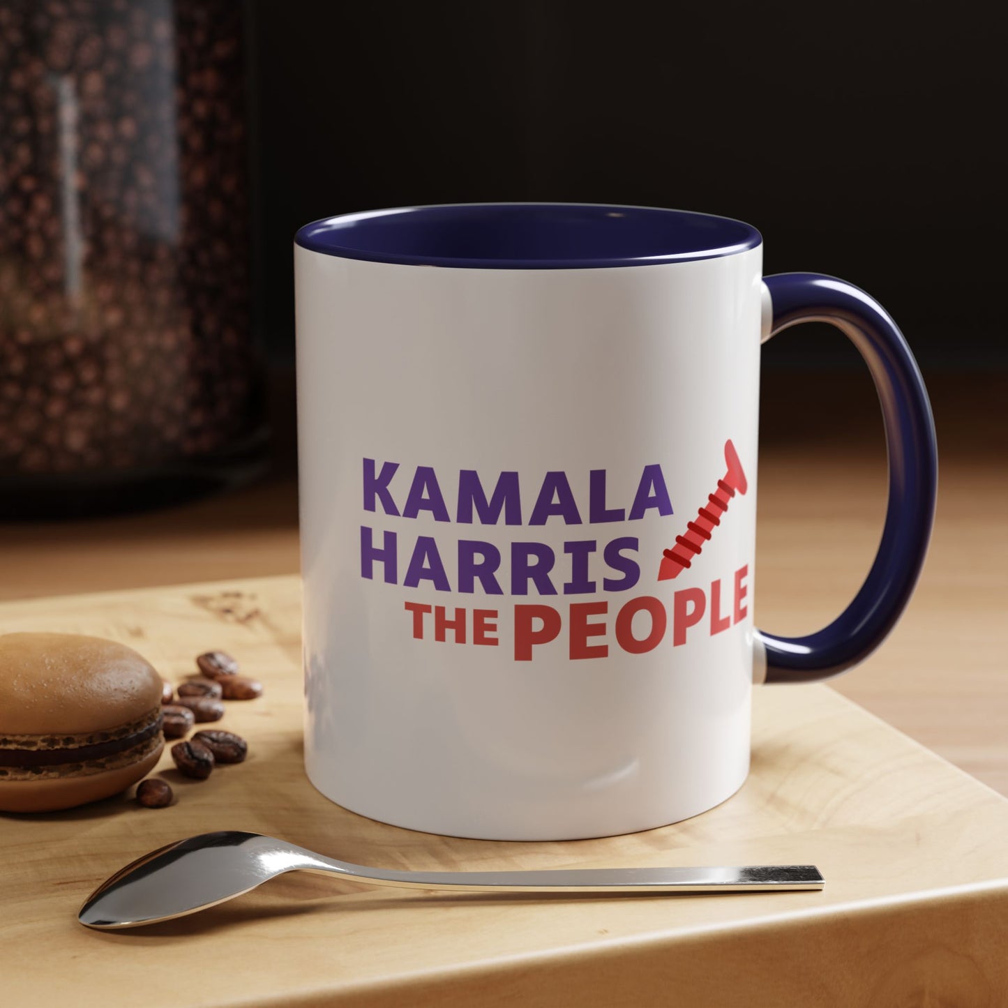 Kamala Harris "Screwing the People" Accent Coffee Mug – 11oz & 15oz