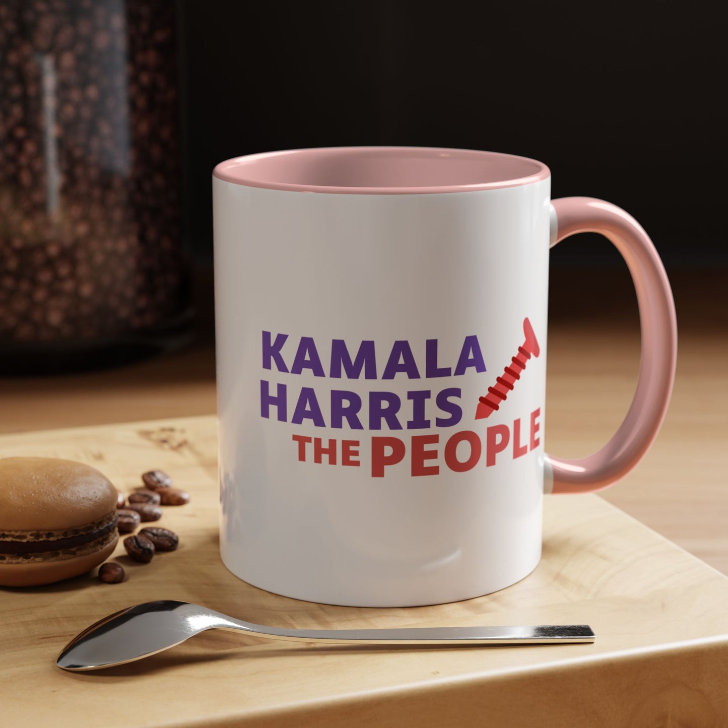 Kamala Harris "Screwing the People" Accent Coffee Mug – 11oz & 15oz
