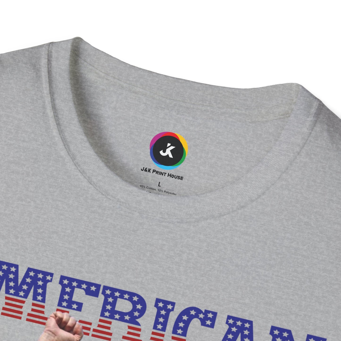 American Badass Pro-Trump Softstyle T-Shirt – Tribute to Trump's Resilience
