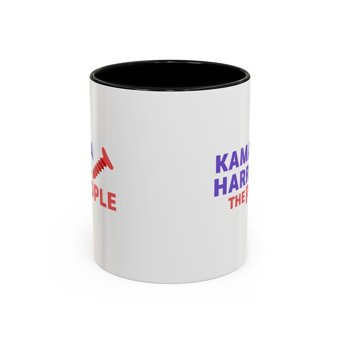 Kamala Harris "Screwing the People" Accent Coffee Mug – 11oz & 15oz