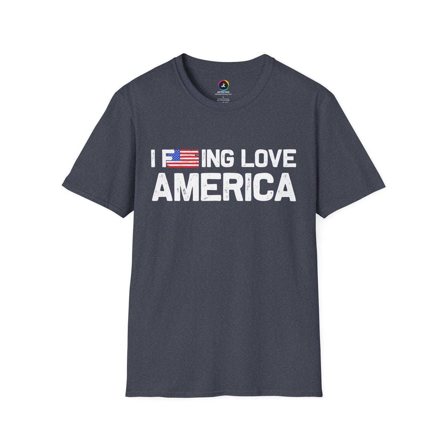 F***ing Love America - Premium Softstyle Dark T-Shirt
