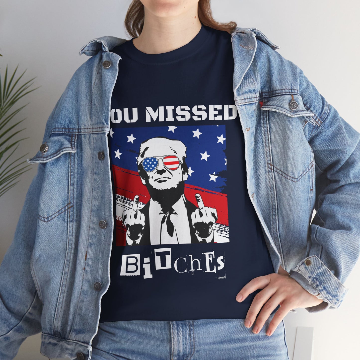 Trump - You Missed B*tches - Dark Gildan Heavy T shirt