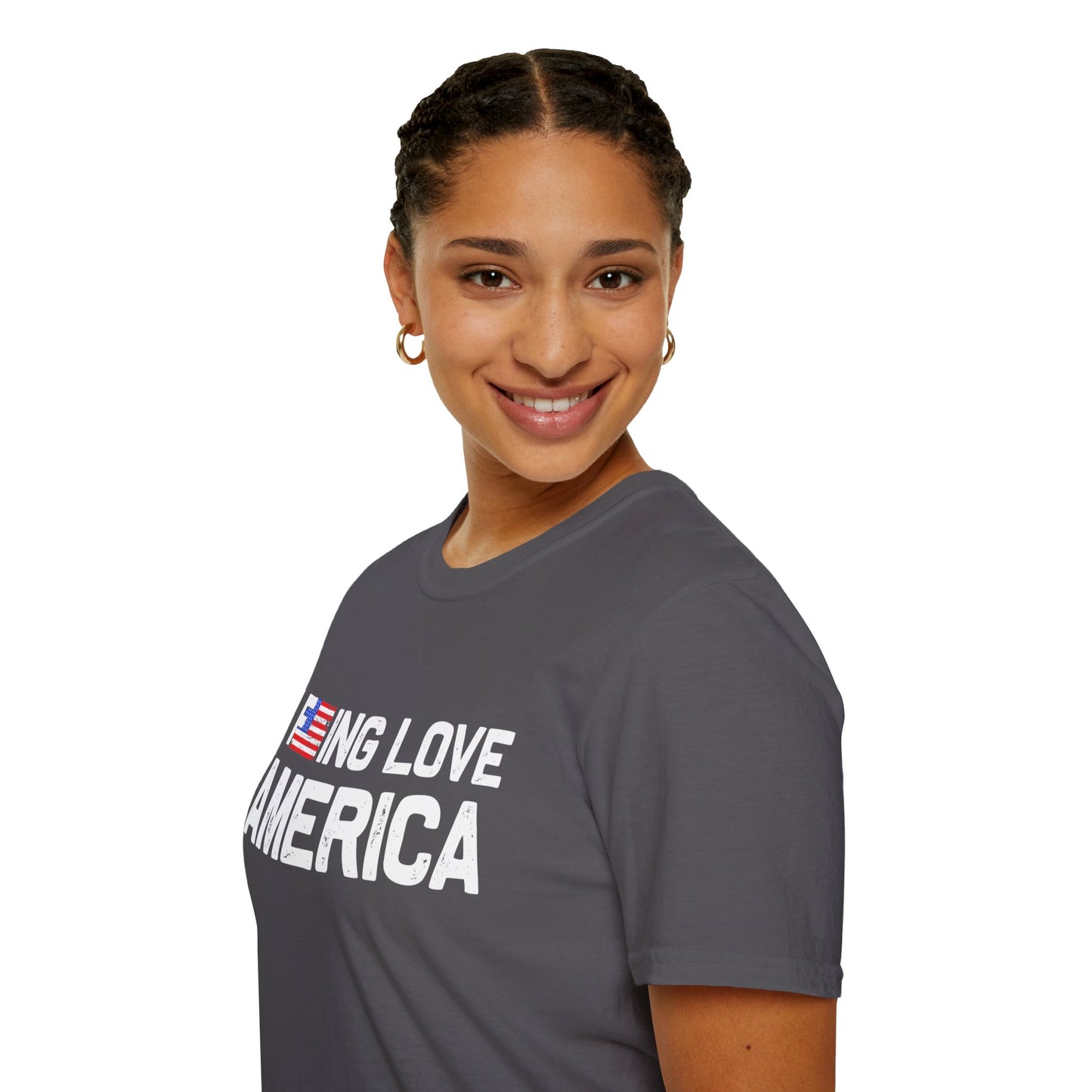 F***ing Love America - Premium Softstyle Dark T-Shirt