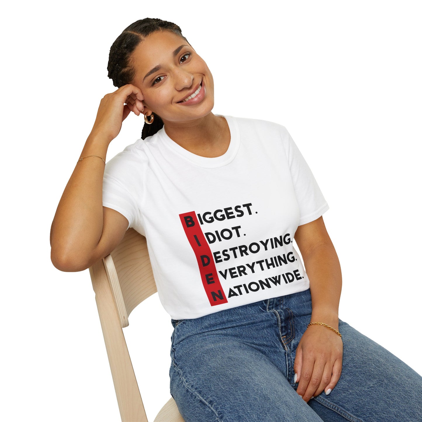 Biden Acronym Politically Incorrect - Premium Soft-Style T-Shirt