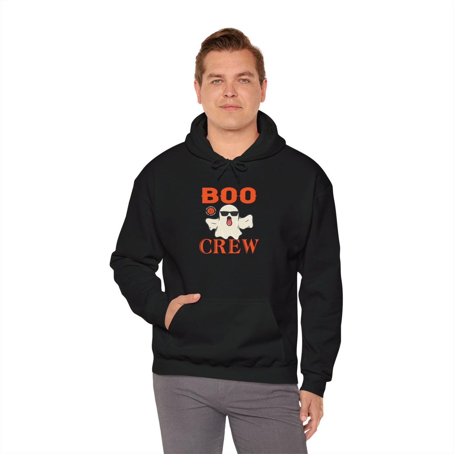 Boo Crew Halloween Hoodie | Spooky Season Ghost Sweatshirt