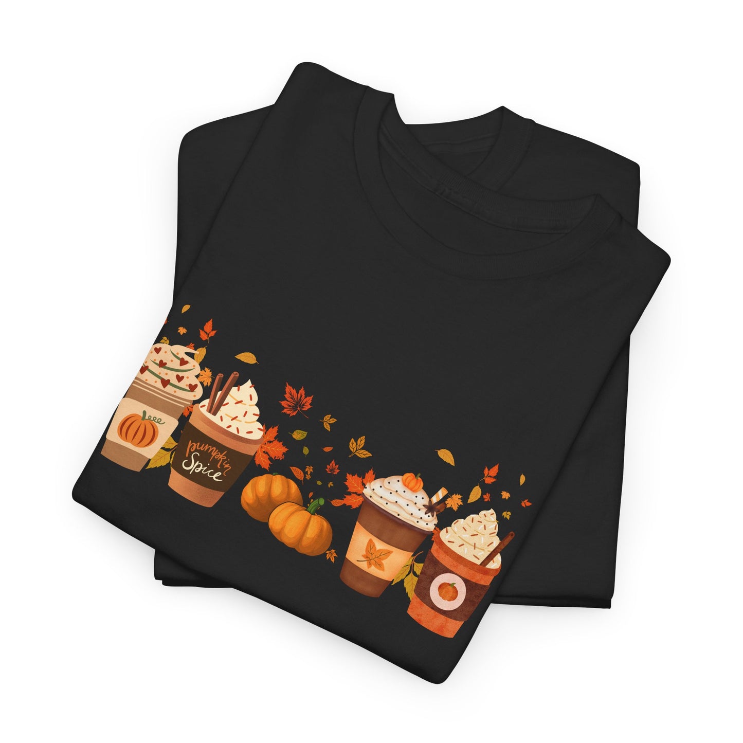 Fall Pumpkin Spice Latte Design Gildan T-shirt