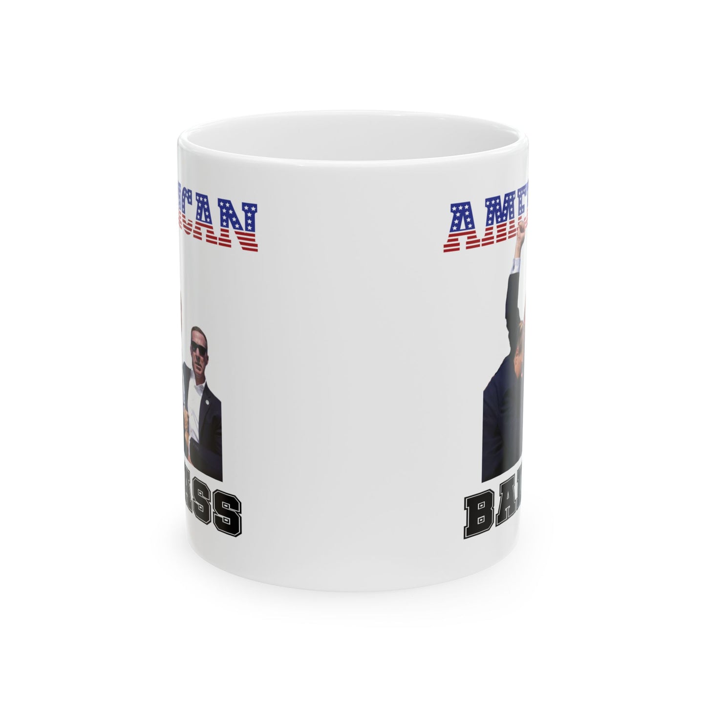 Pro-Trump American Badass Ceramic Mug (11oz, 15oz)