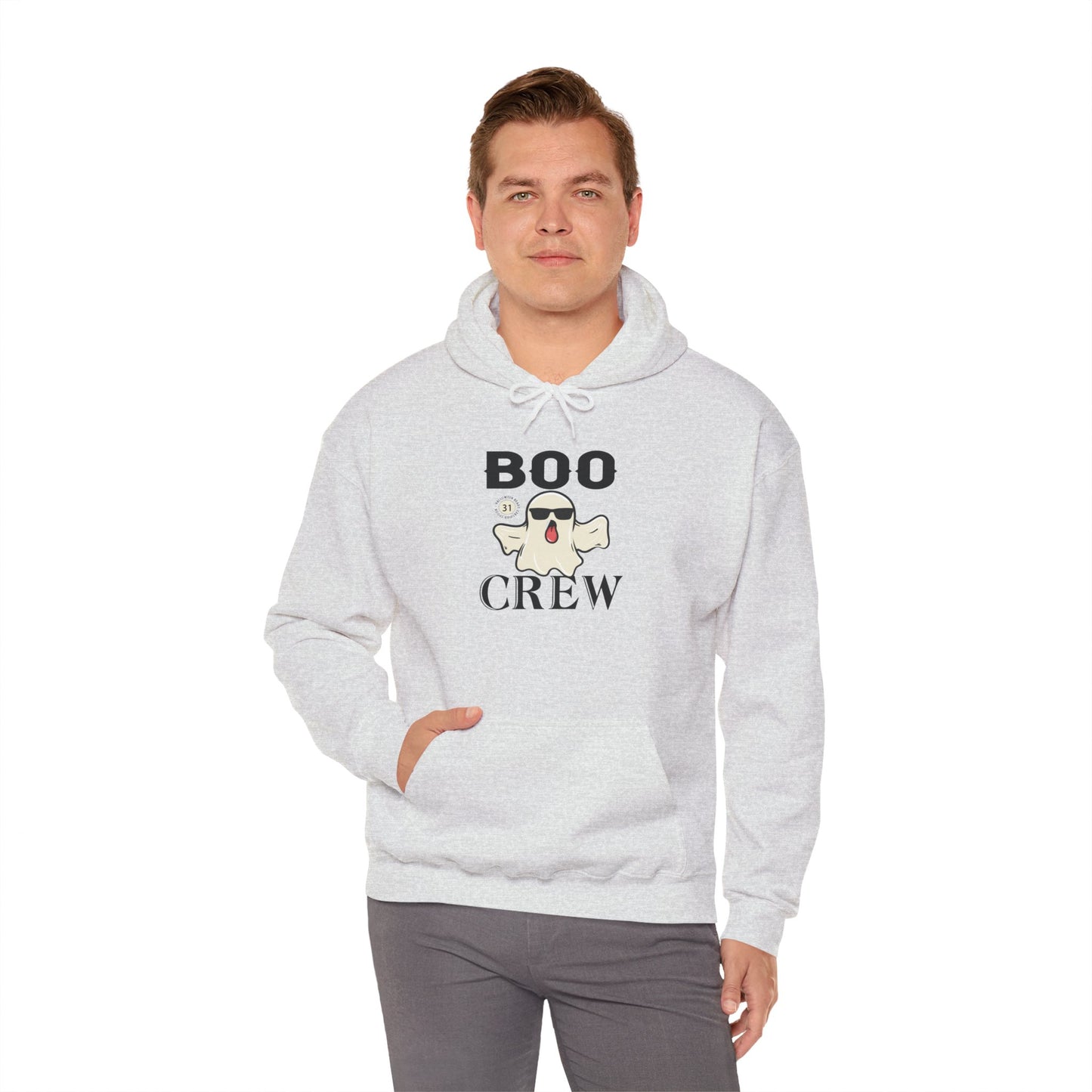 Boo Crew Halloween Hoodie | Spooky Season Ghost Sweatshirt