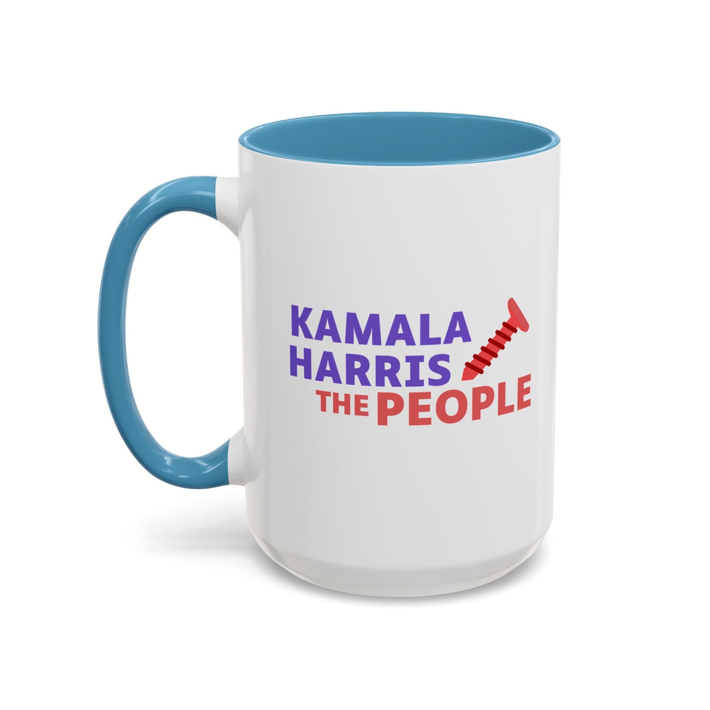 Kamala Harris "Screwing the People" Accent Coffee Mug – 11oz & 15oz